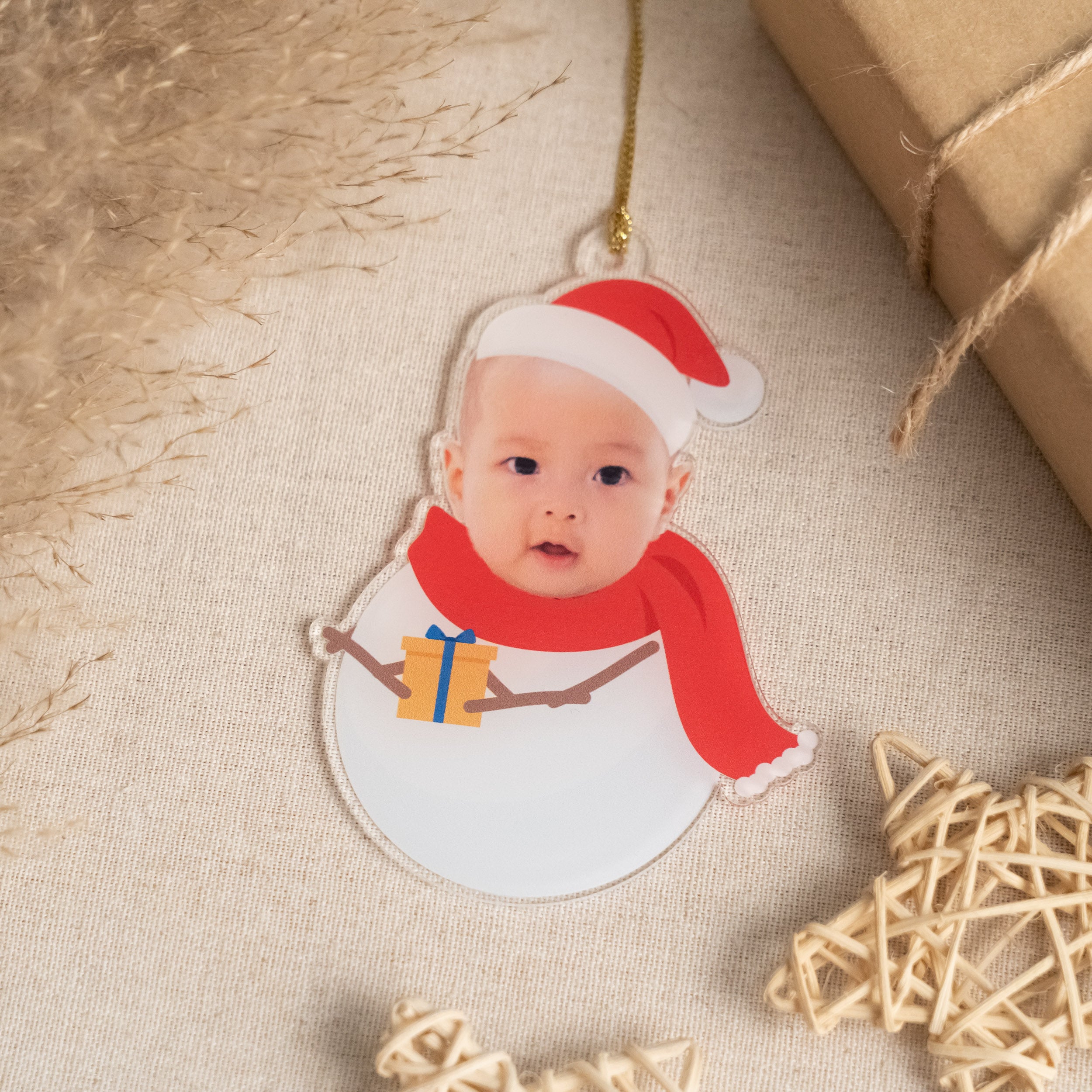 Personalized Baby Christmas Ornament Acrylic for Baby First Christmas Ornament Y20