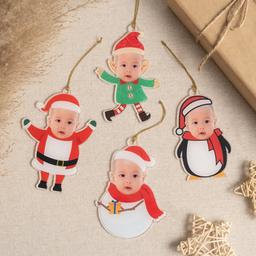 Personalized Baby Christmas Ornament Acrylic for Baby First Christmas Ornament Y20