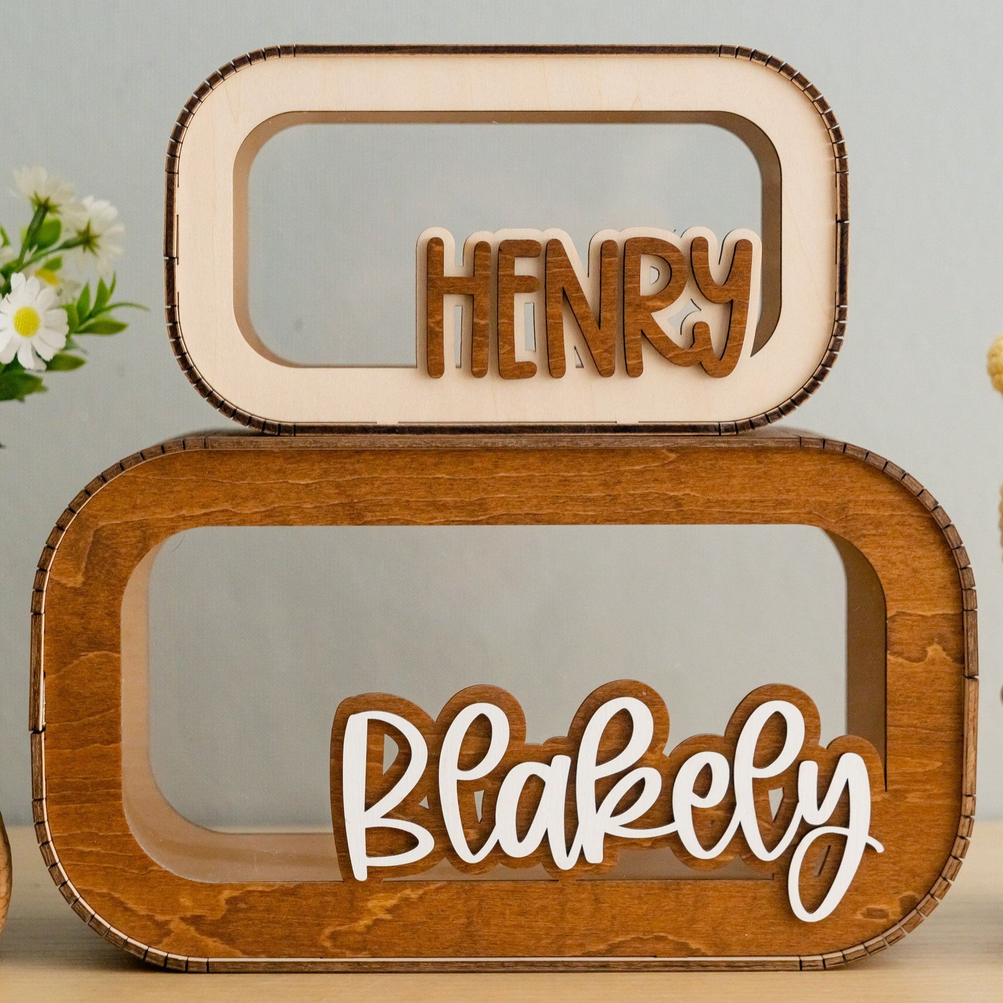 Minimalist Name Piggy Bank for Home decor and Saving Money