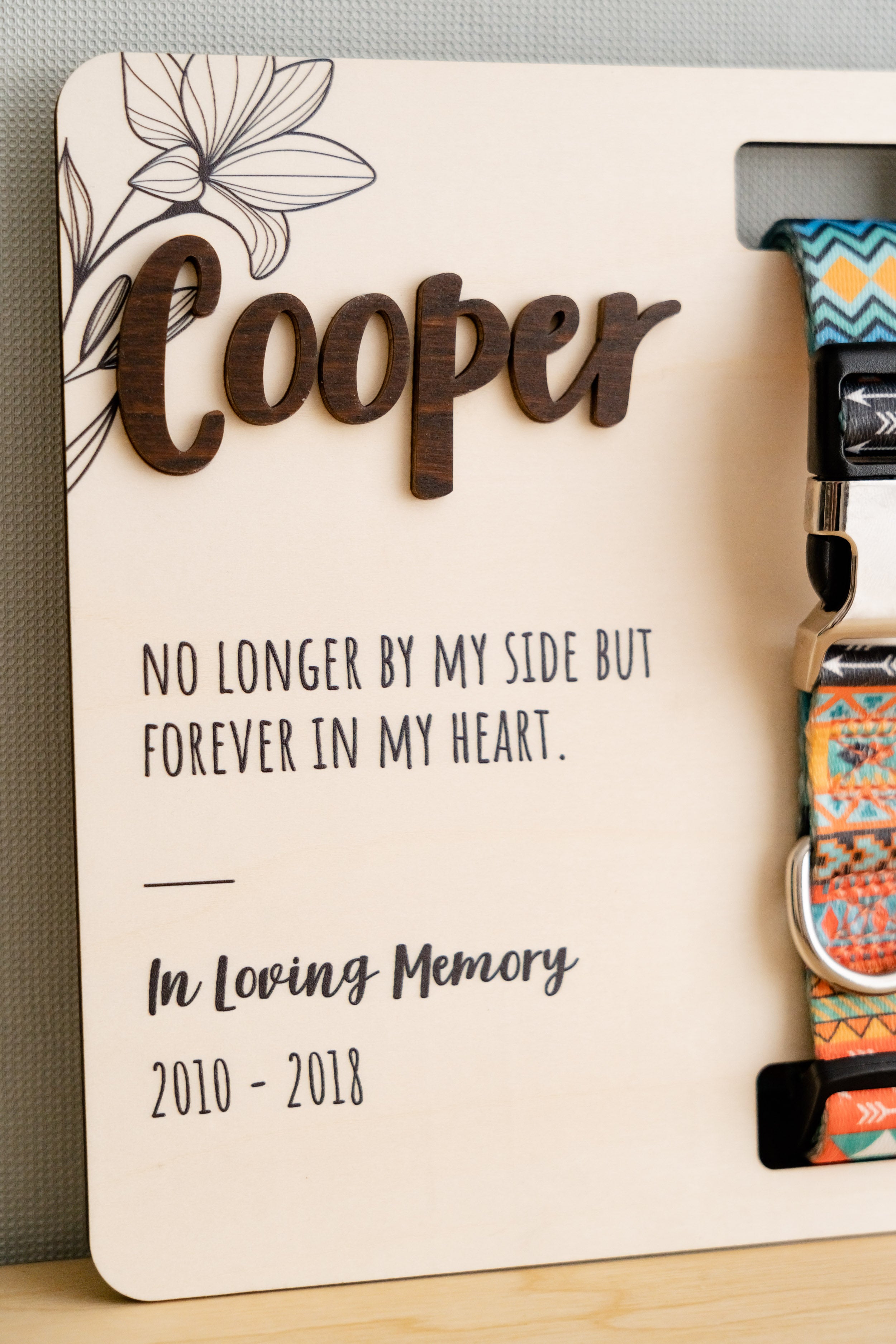 Personalized Pet Memorial Wood Sign for Pet Loss Gift R12