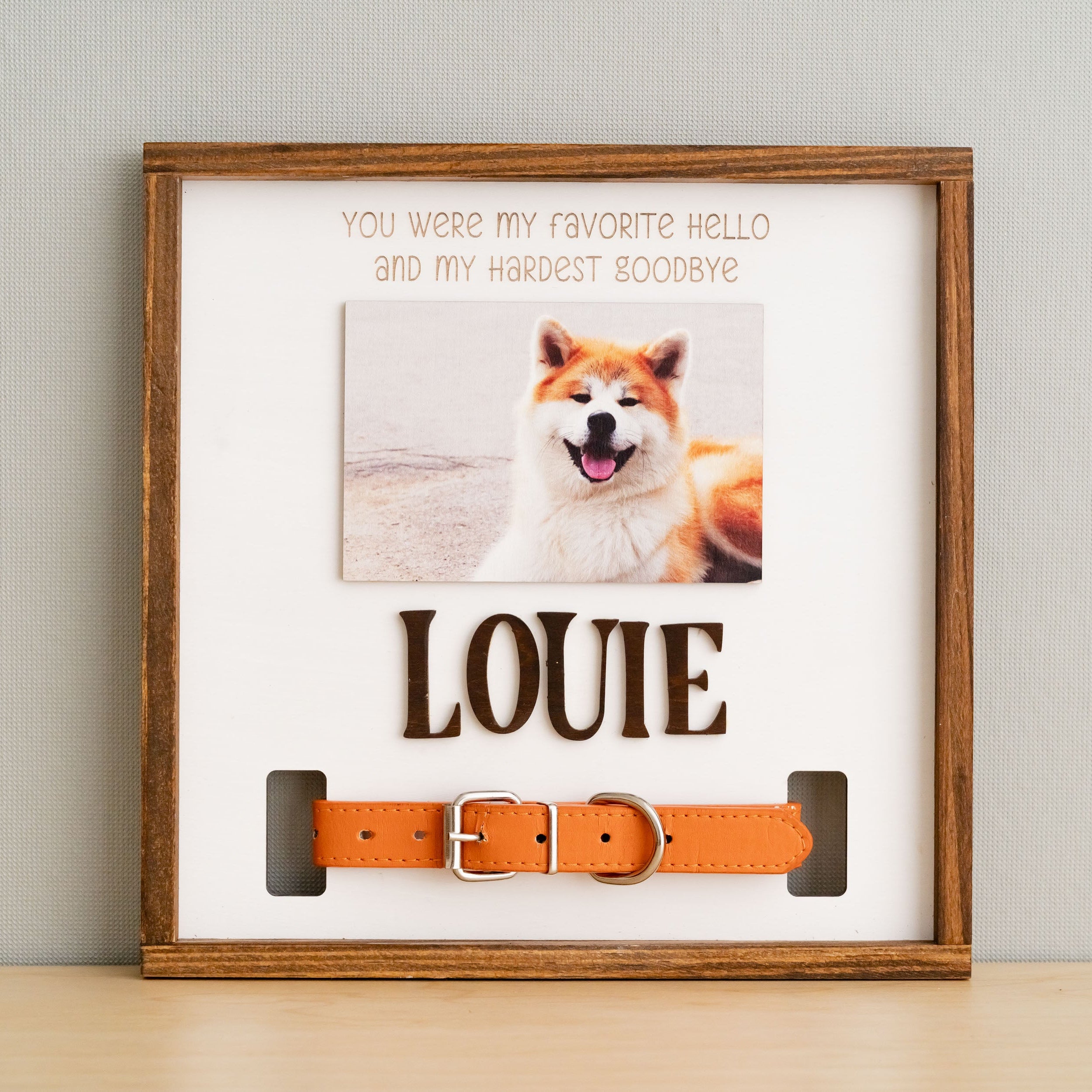 Pet Memorial Photo Sign for Boho & Rustic Home Decor R06