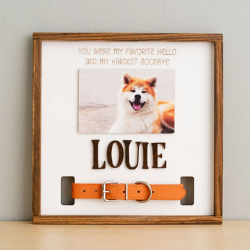 Pet Memorial Photo Sign for Boho & Rustic Home Decor R06