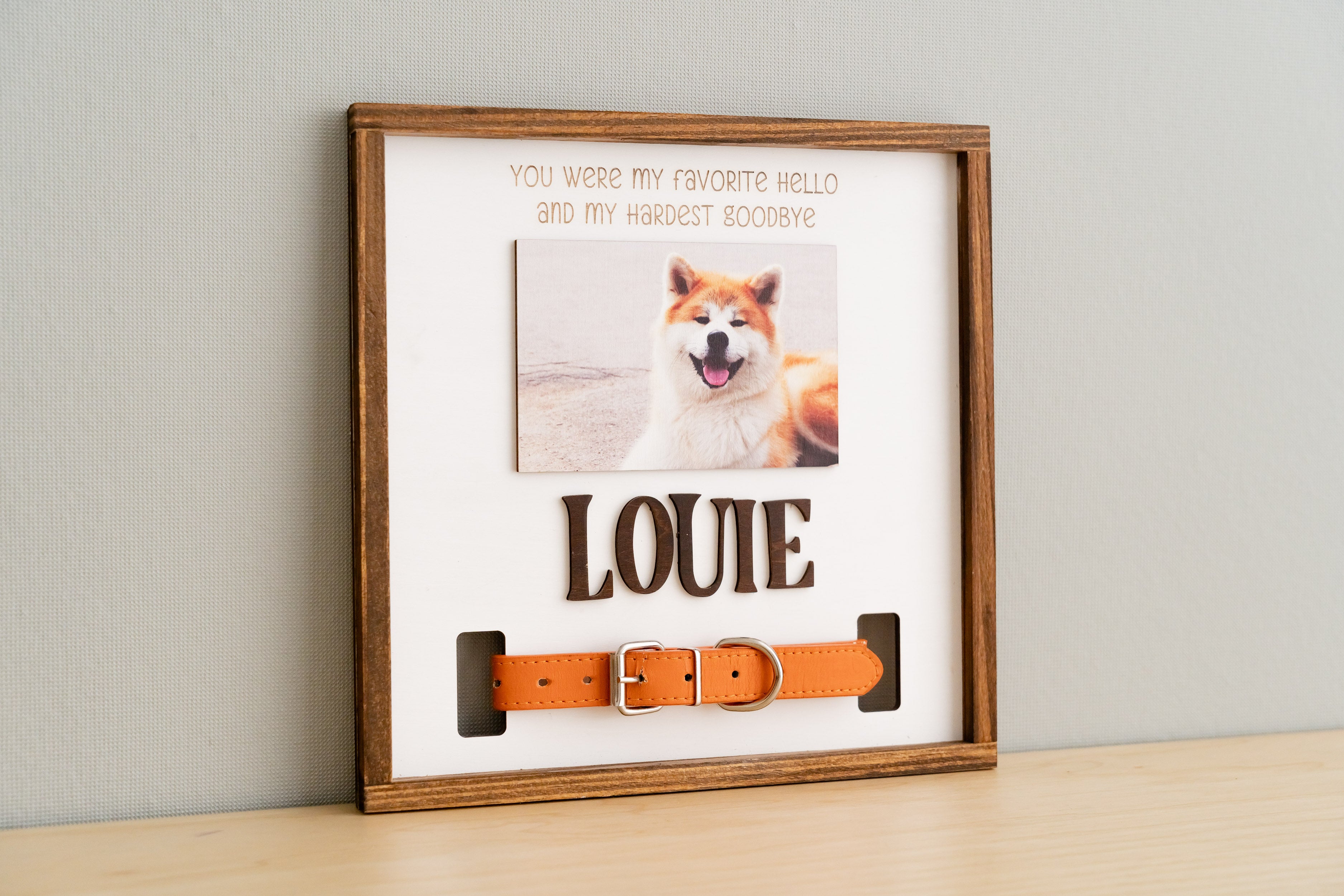 Boho and Rustic Pet Memorial Photo Frame