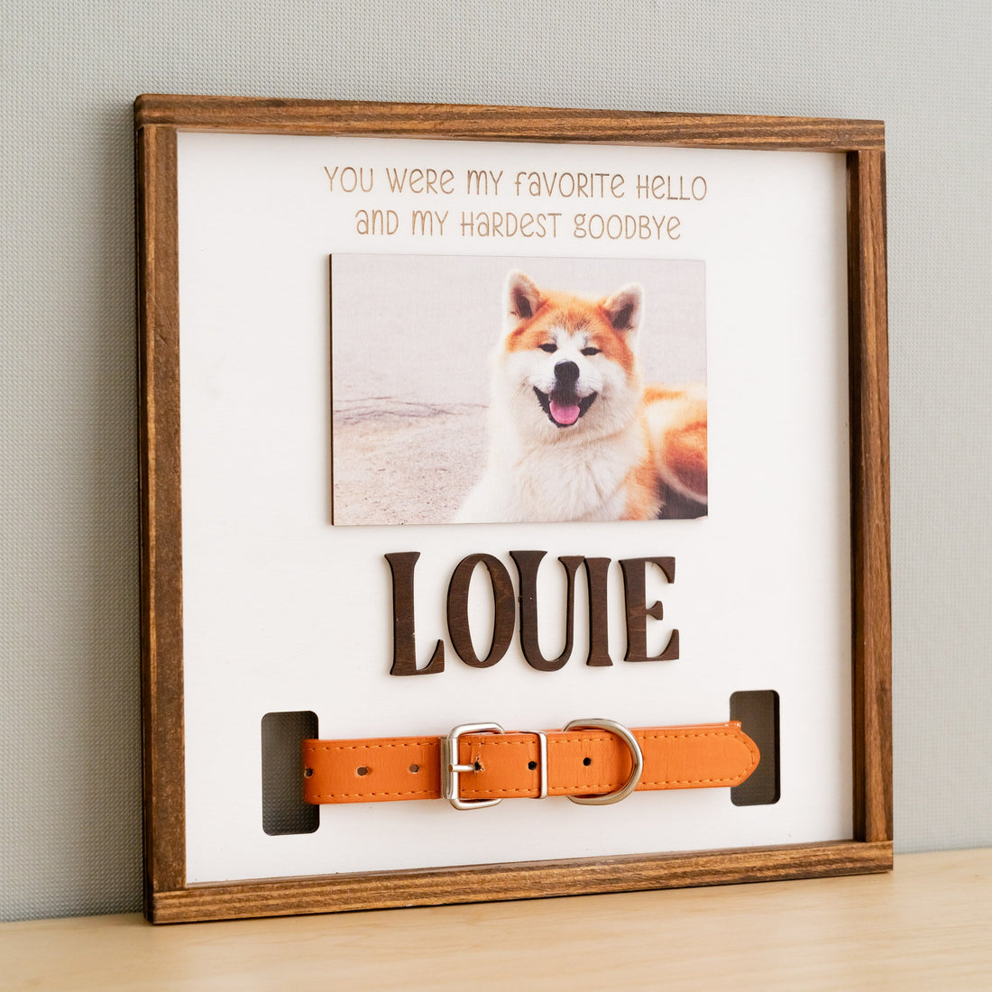 Pet Memorial Photo Sign for Boho & Rustic Home Decor R06