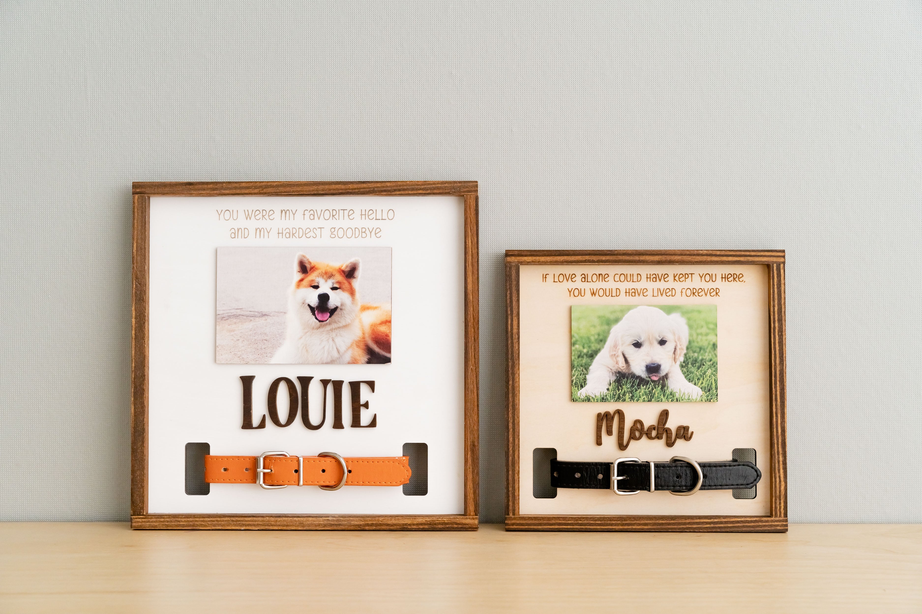 Boho and Rustic Pet Memorial Photo Frame