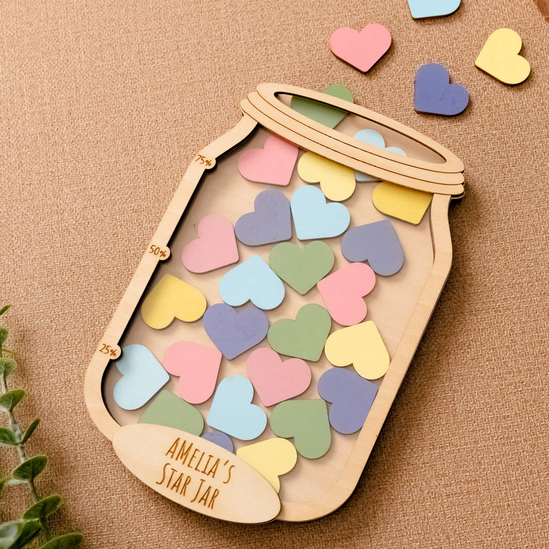Wooden Reward Jar For Kids Positive Behavior And Fun Motivation