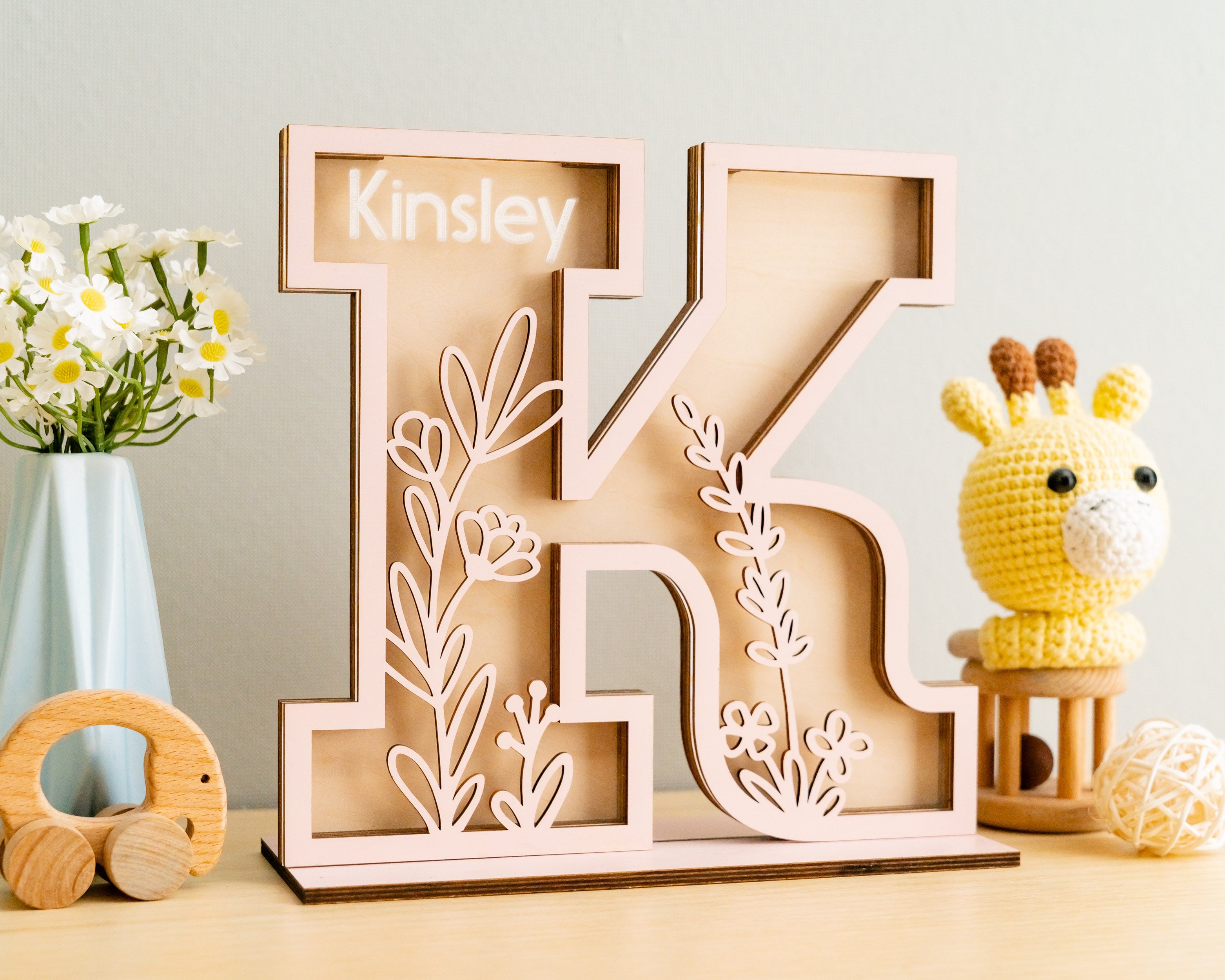 Custom Letter Coin Bank for Cute Nursery Savings