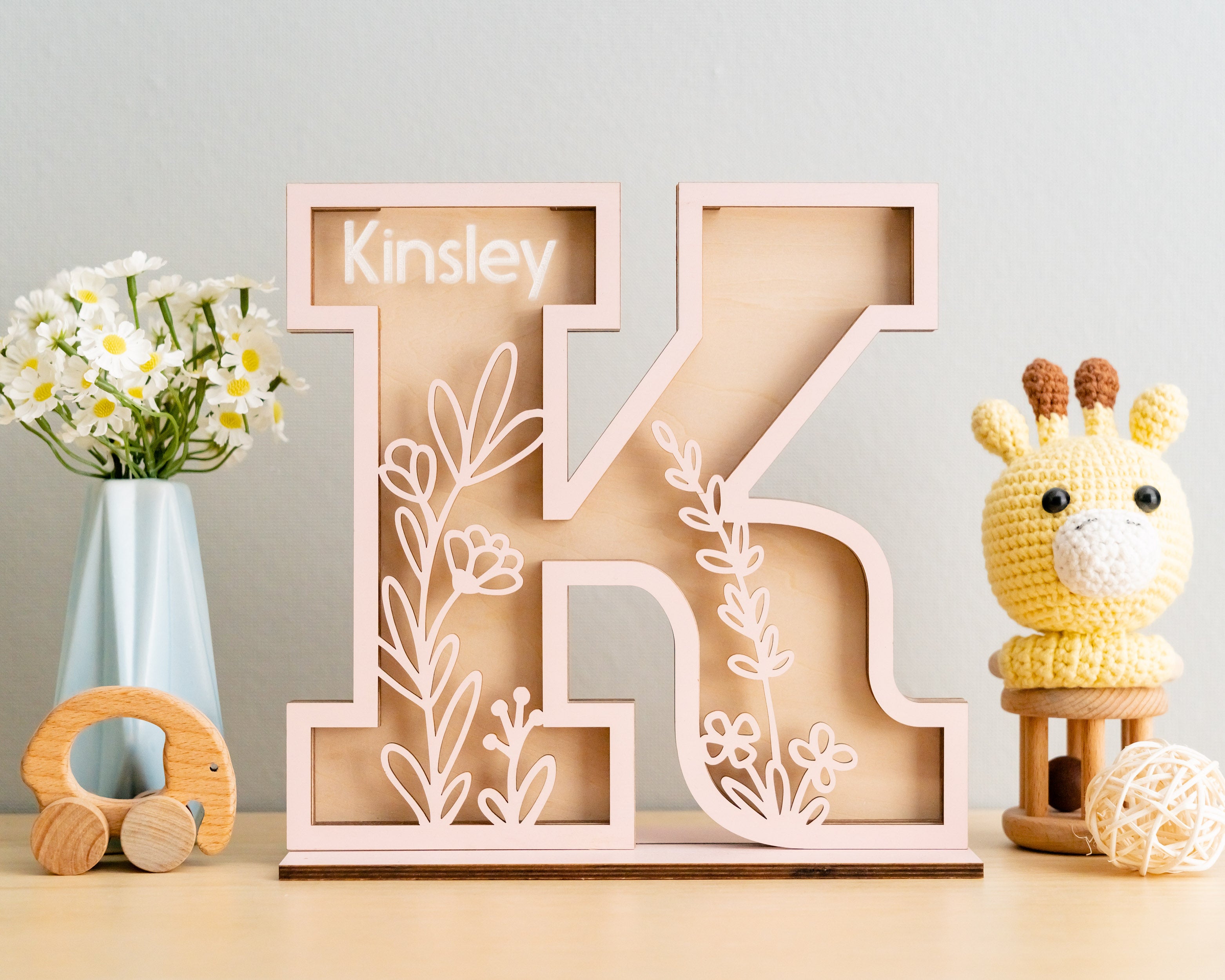 Custom Letter Coin Bank for Cute Nursery Savings