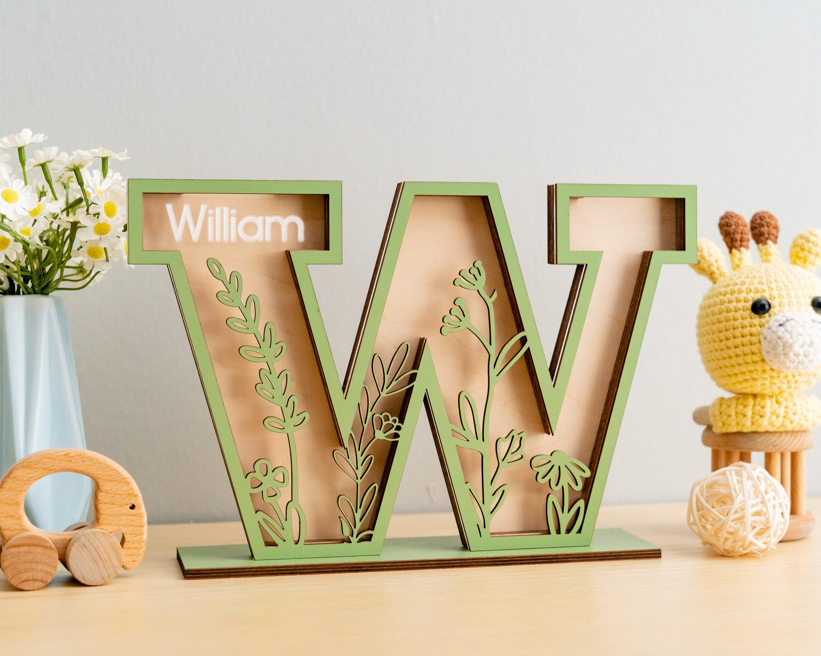 Custom Letter Coin Bank for Cute Nursery Savings