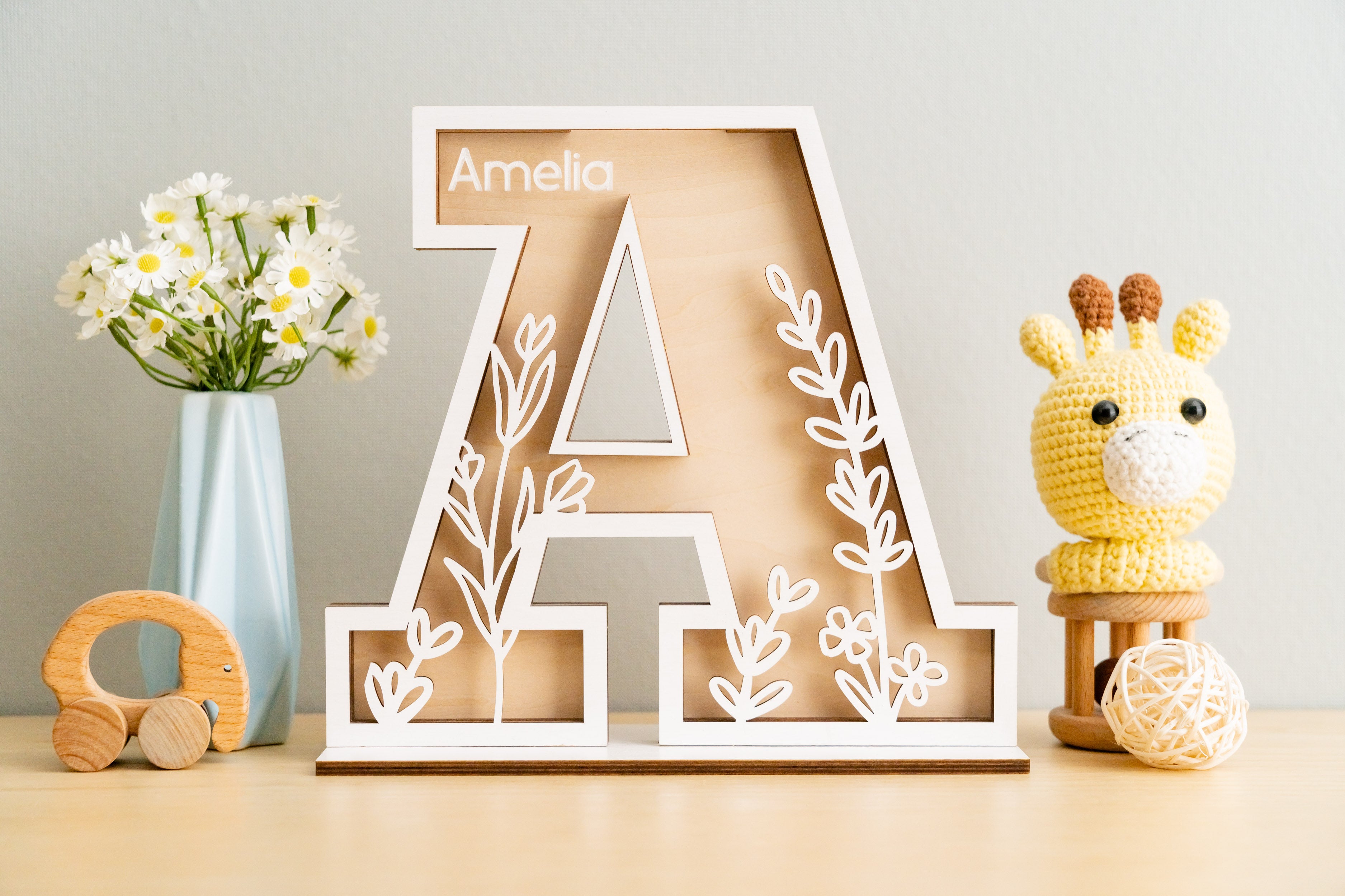 Custom Letter Coin Bank for Cute Nursery Savings