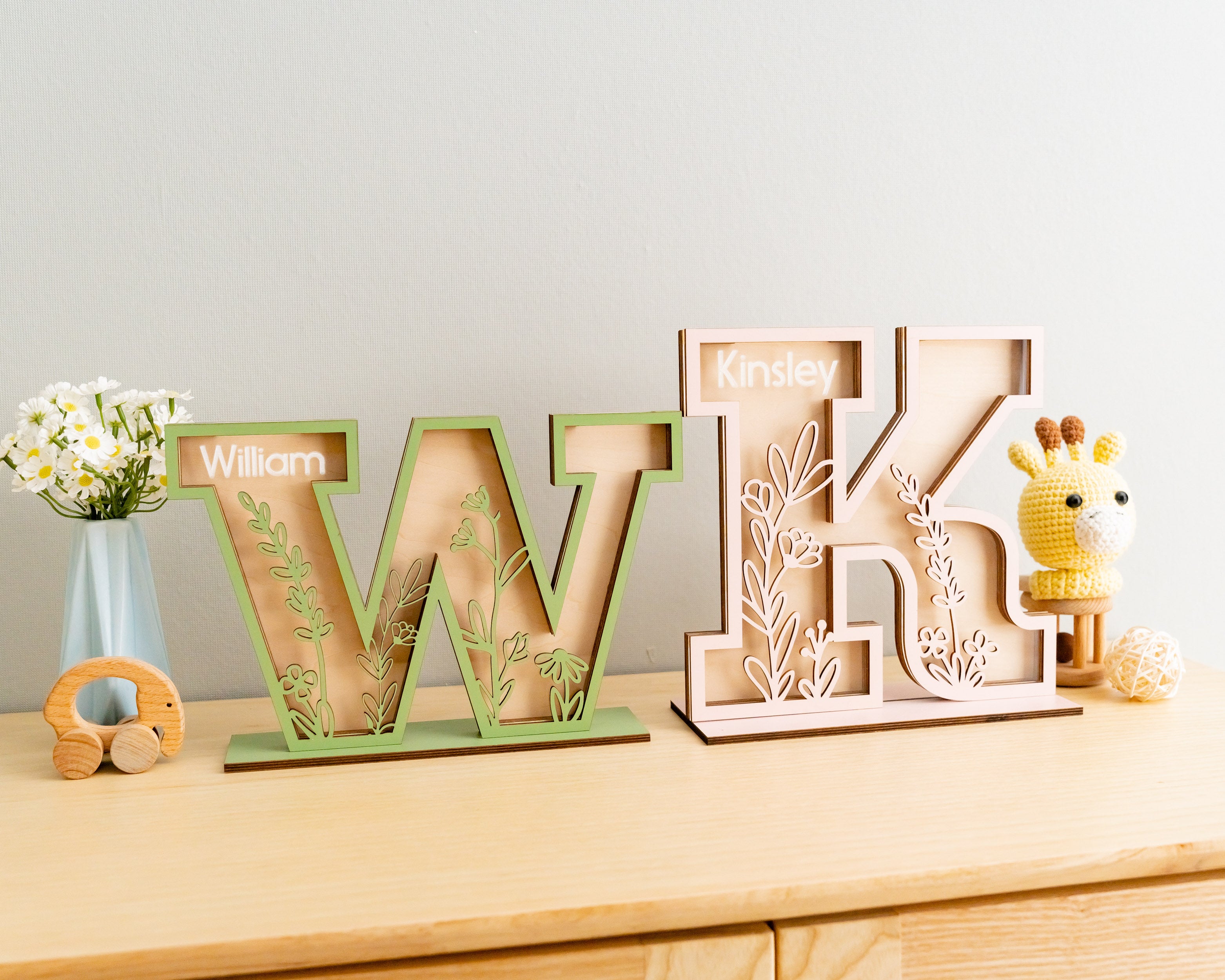 Custom Letter Coin Bank for Cute Nursery Savings