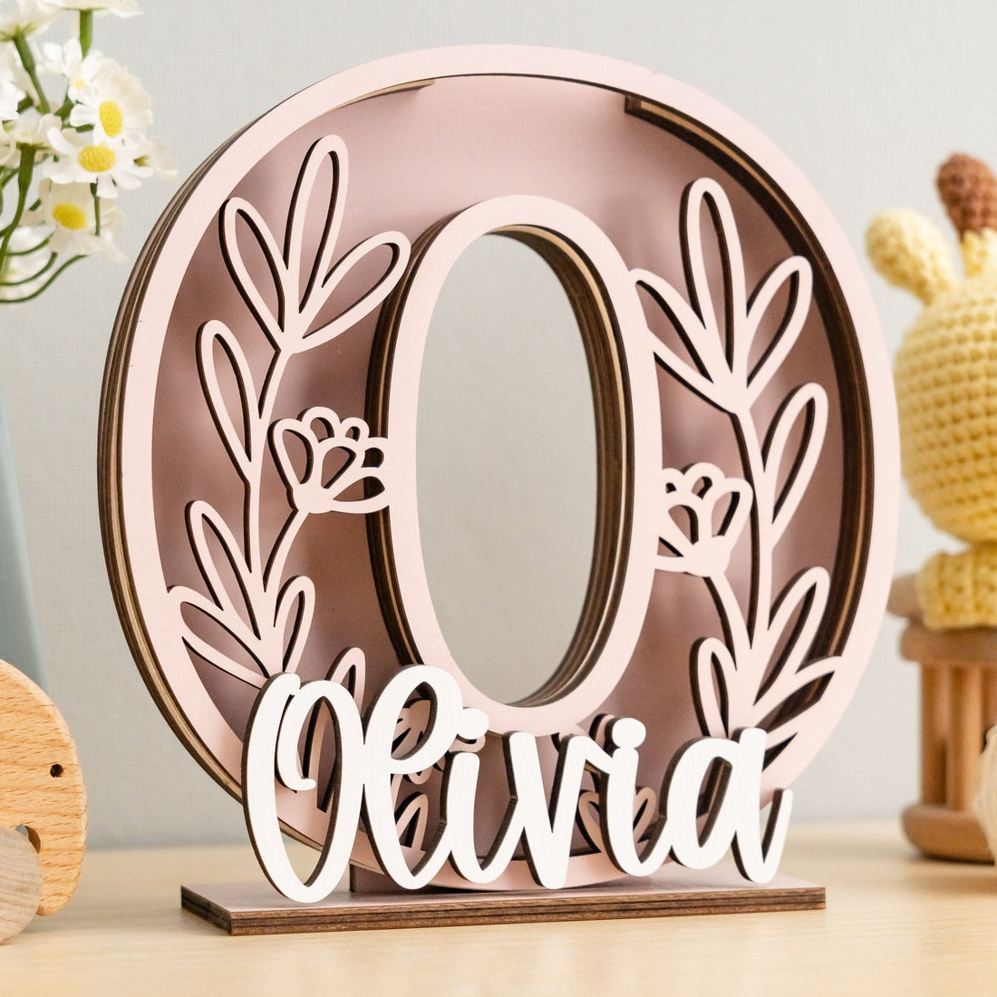 Personalized Letter Piggy Bank wood acrylic for kids piggy bank decor E22