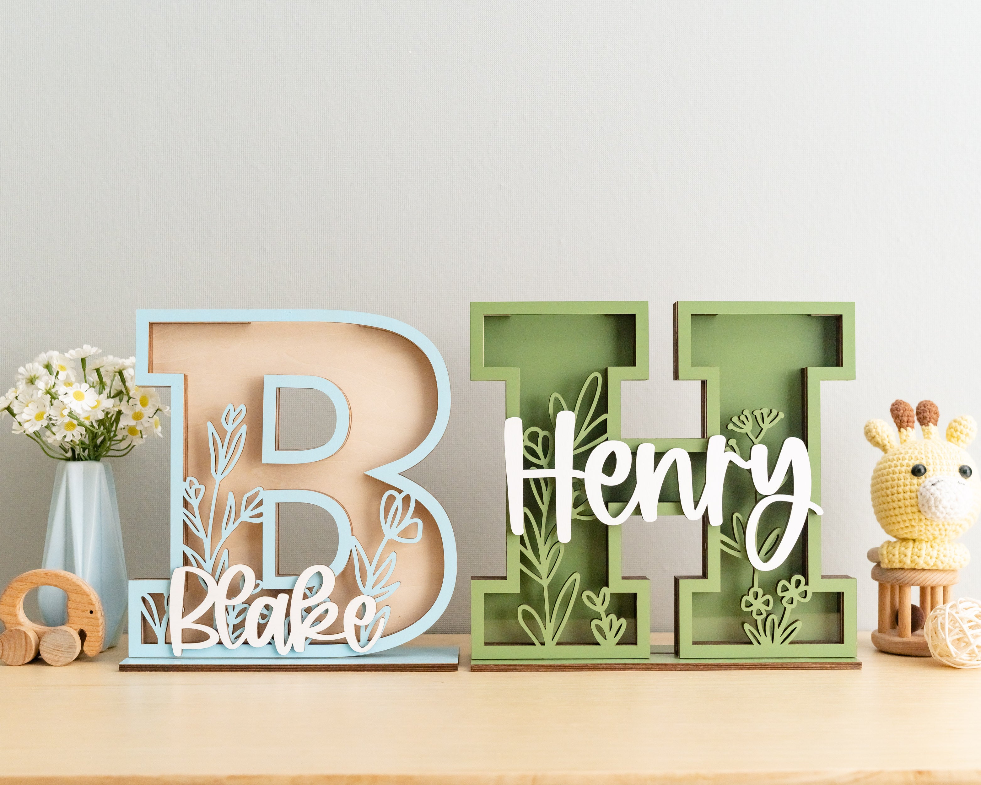 Baby Letter Coin Bank for Boho-Inspired Nursery Decor