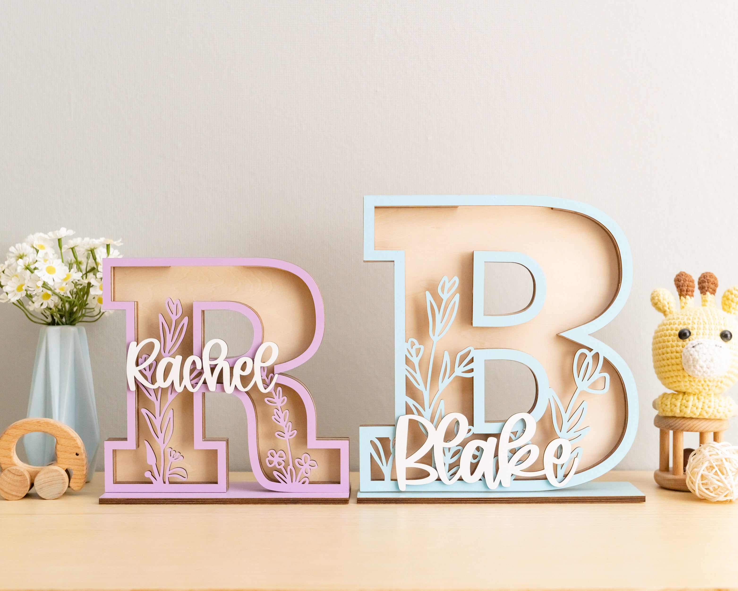 Baby Letter Coin Bank For Boho Nursery Decor