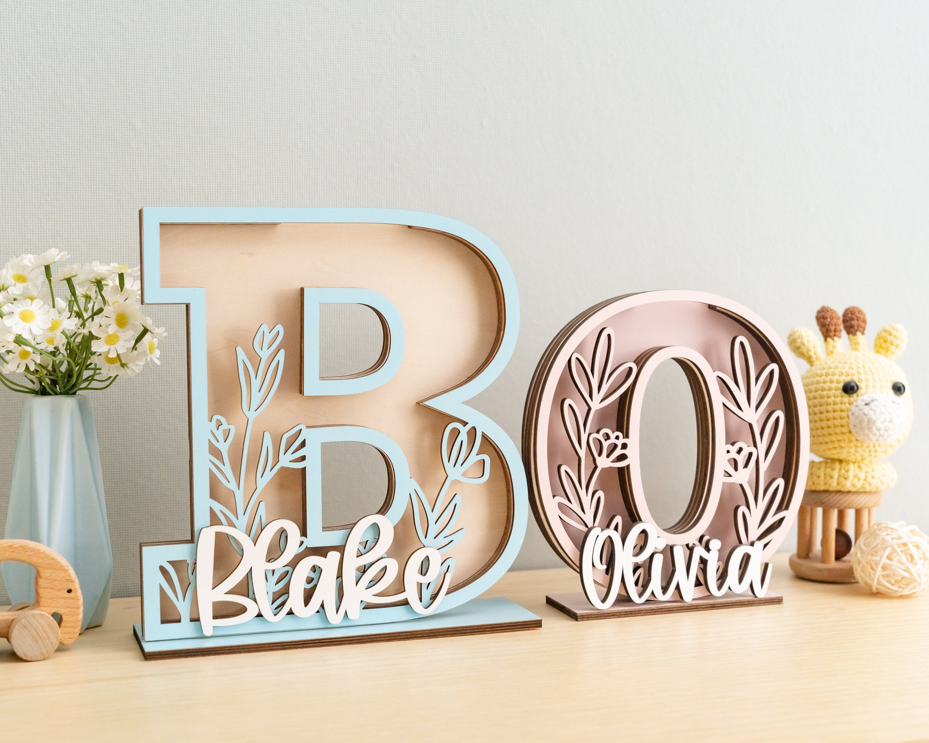 Baby Letter Coin Bank for Boho-Inspired Nursery Decor