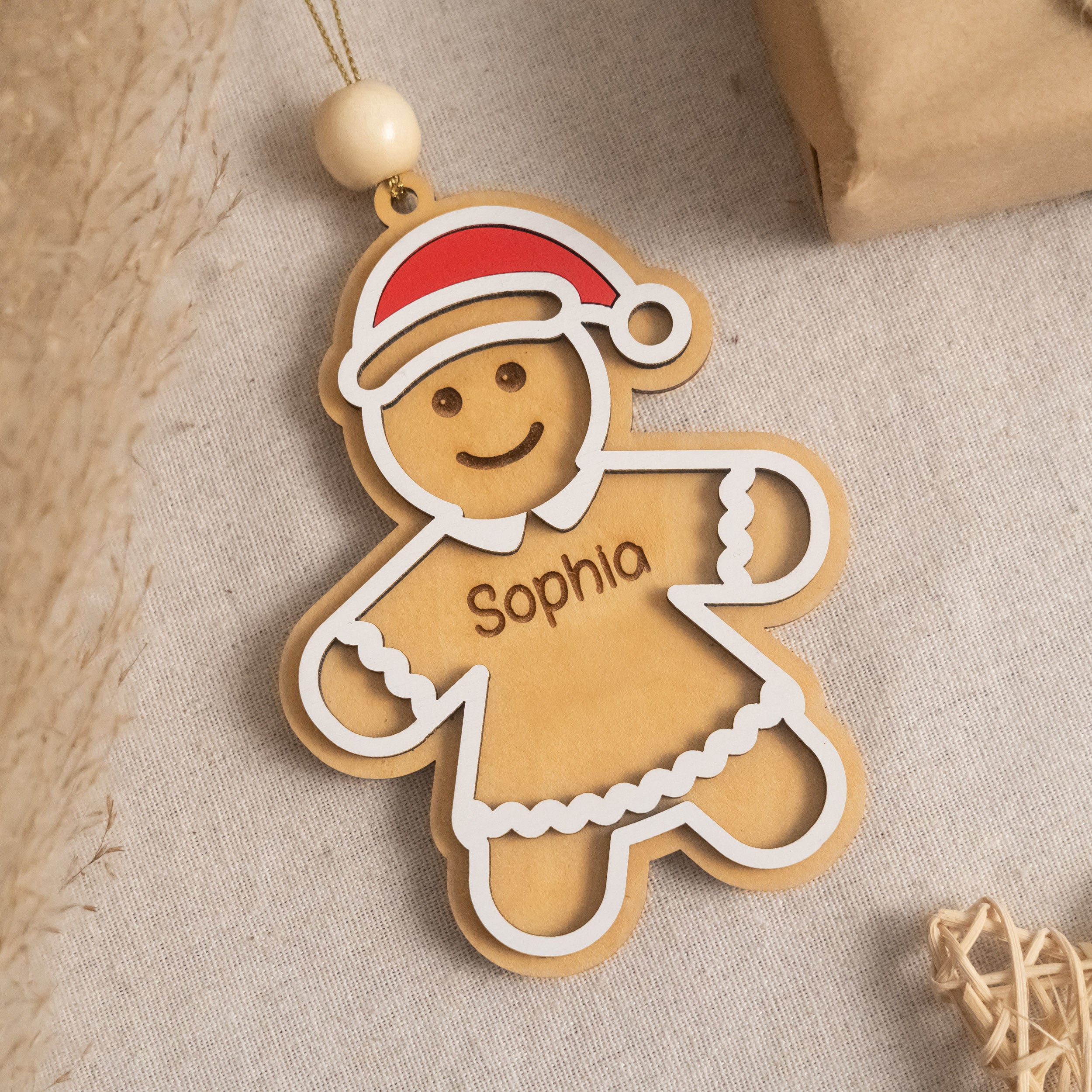 Gingerbread Christmas Ornament for Tree Decor D28