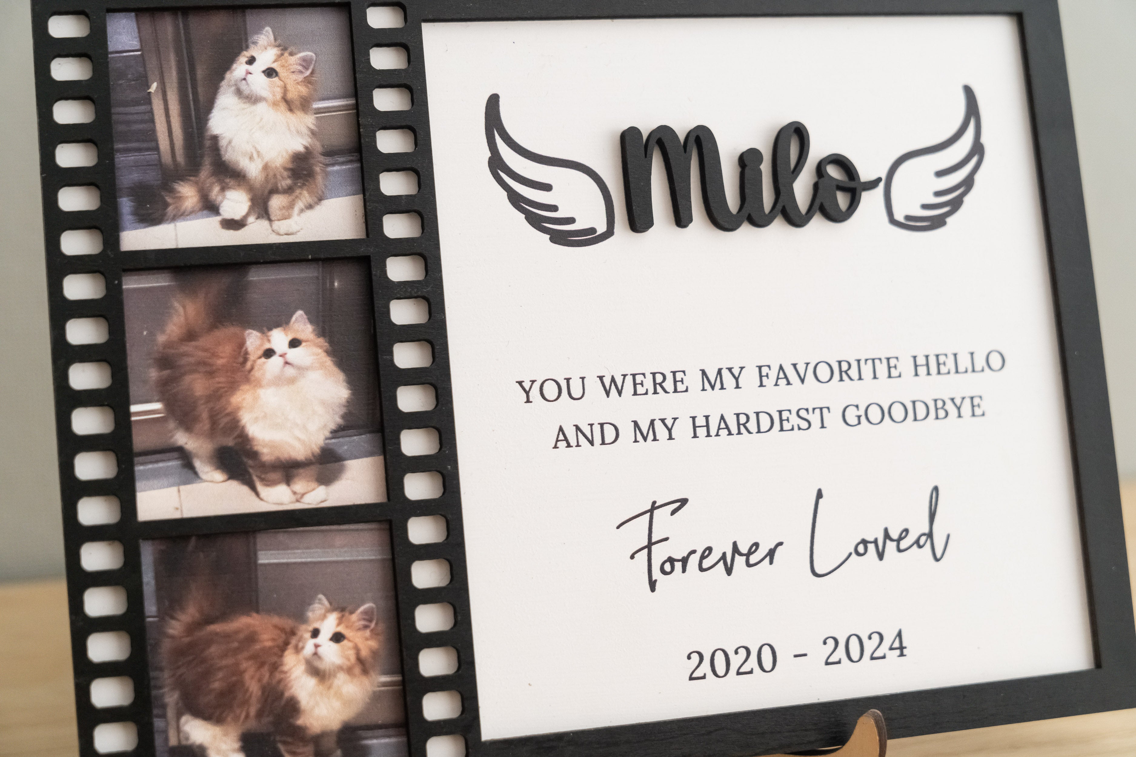 Personalized Pet Memorial Sign Wood Dog Memorial Decor and Custom Dog Memorial Frame for Pet Loss Gift Y26