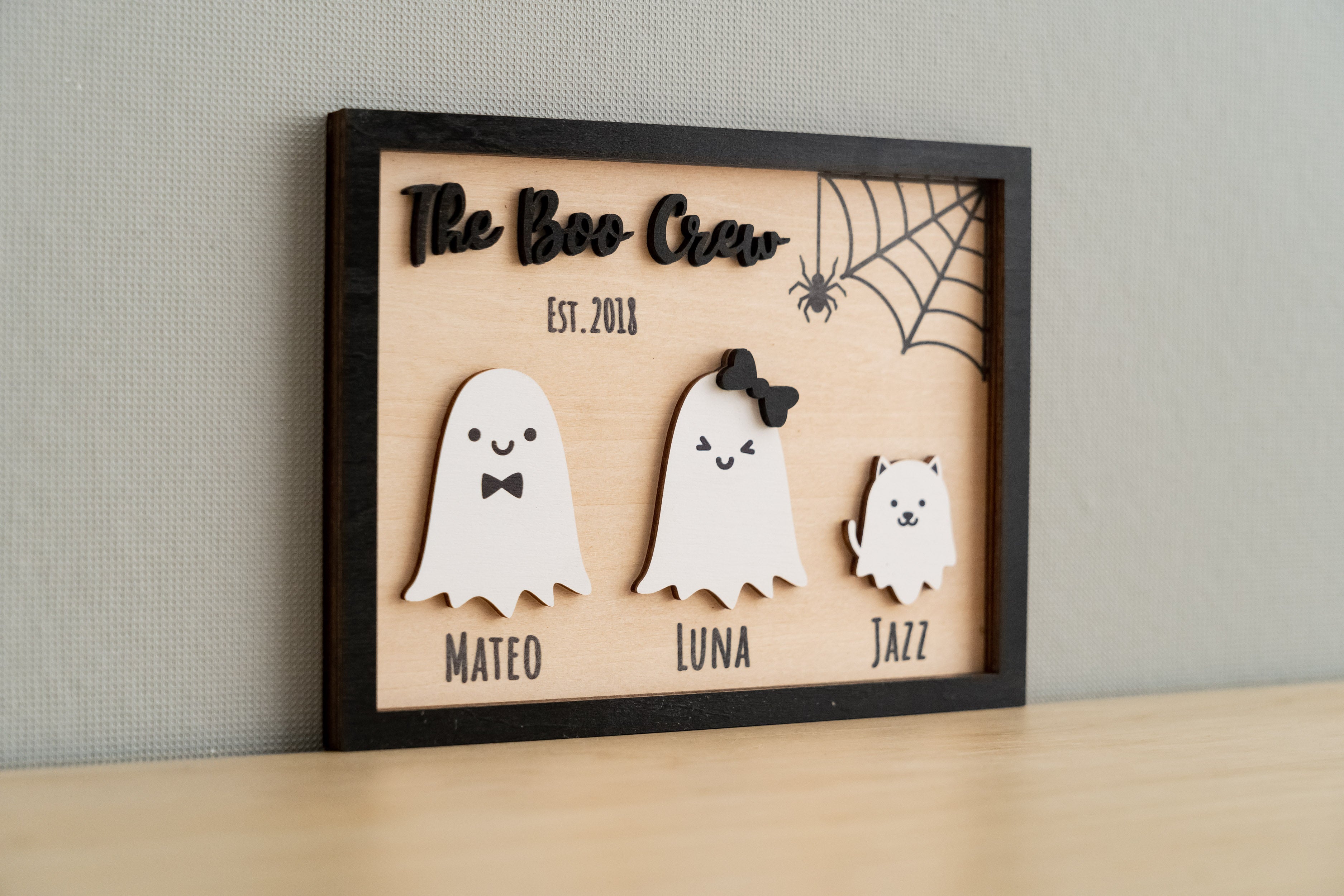 Custom Wooden Halloween Table Decor for a Festive Fall Touch