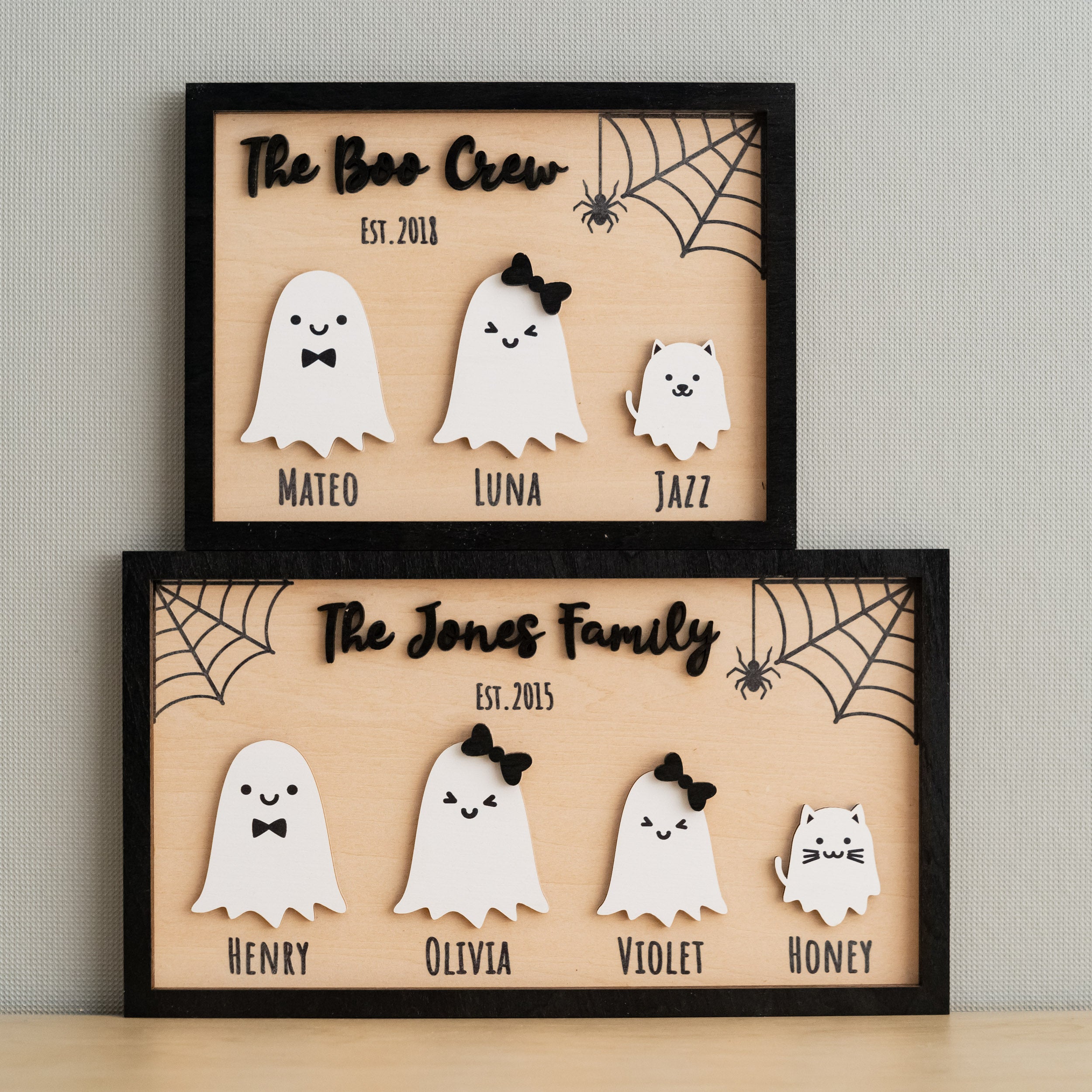 Custom Wooden Halloween Table Decor for a Festive Fall Touch