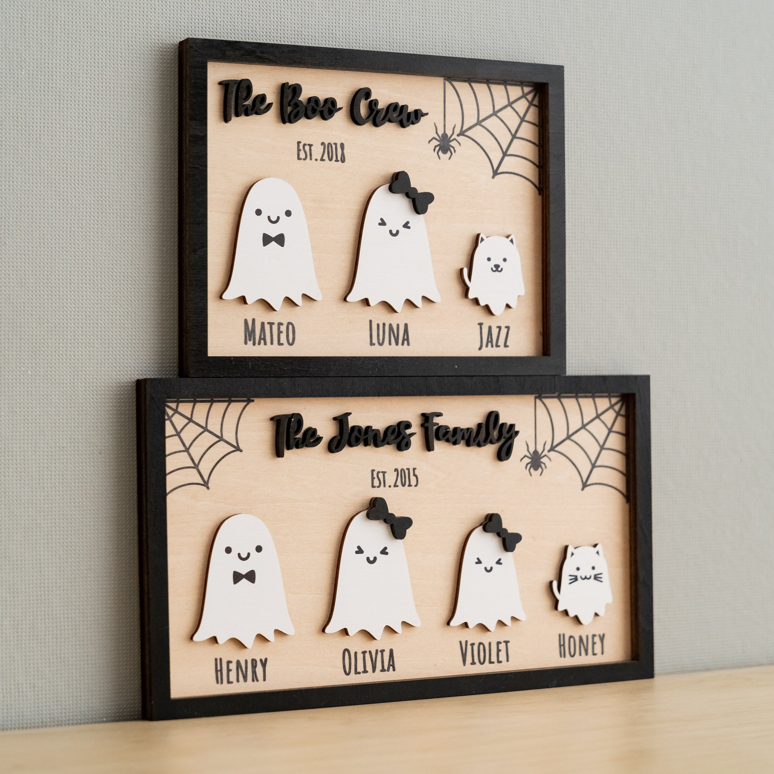 Custom Wooden Halloween Table Decor for a Festive Fall Touch