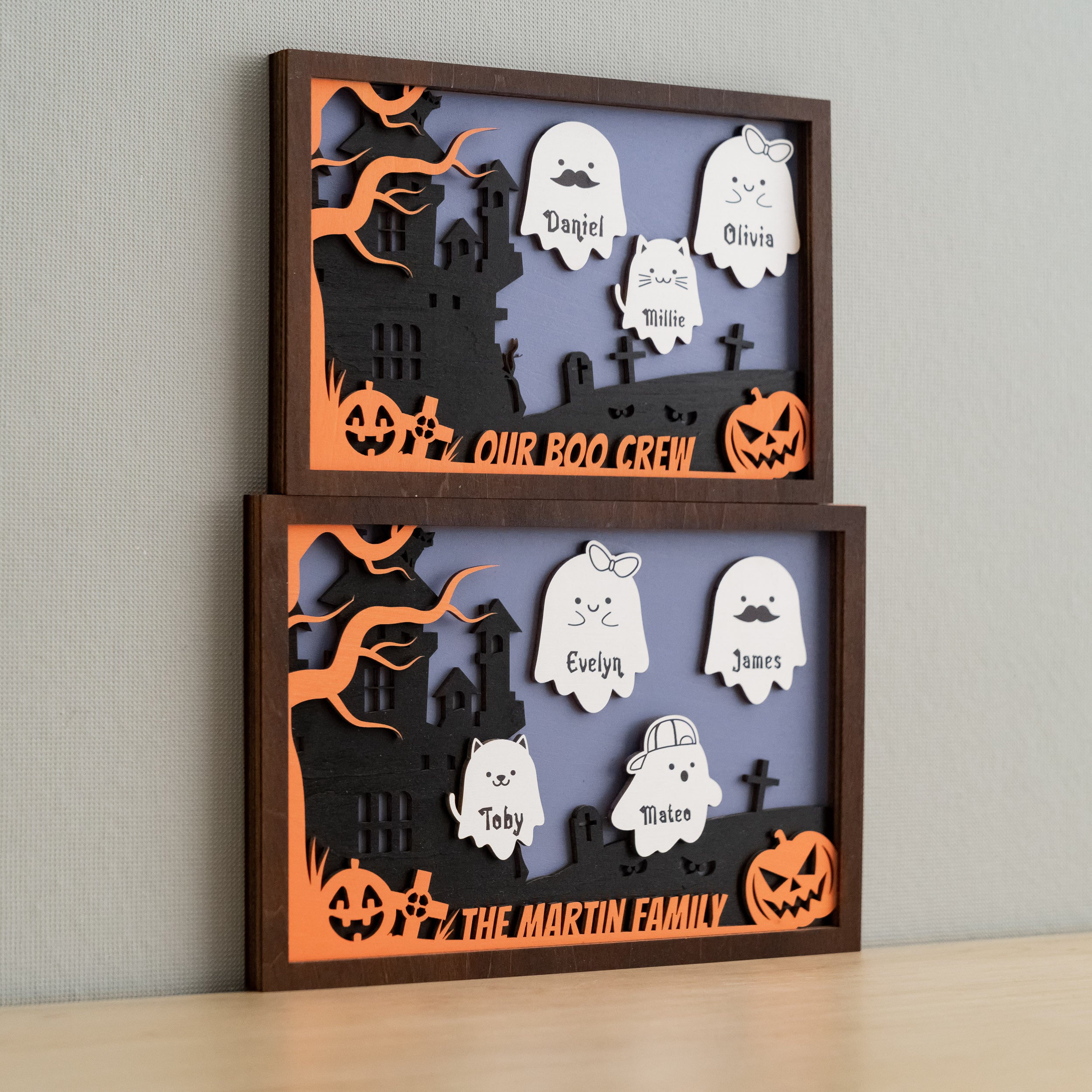 Custom Wooden Halloween Table Decoration for a Hauntingly Unique Touch