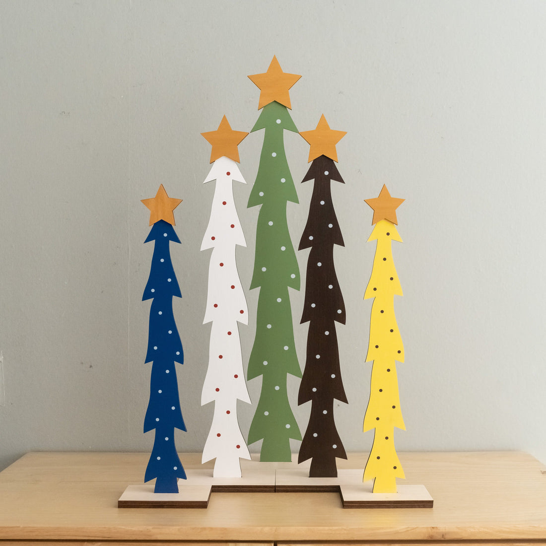 Decorative Wooden Christmas Tree for Holiday Table Decoration D46