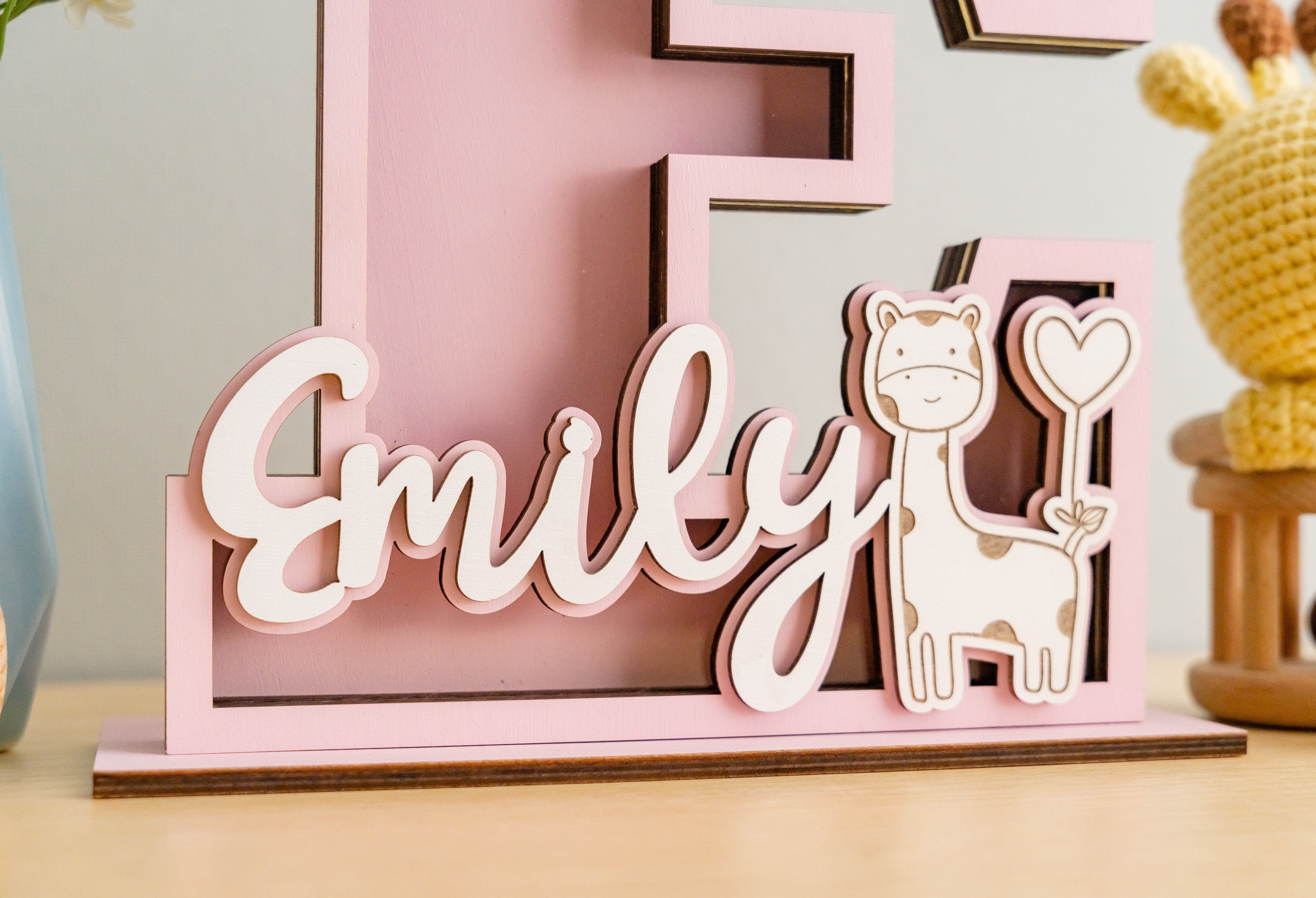 Custom Letter Piggy Bank for Kids Room or Gift Use R16