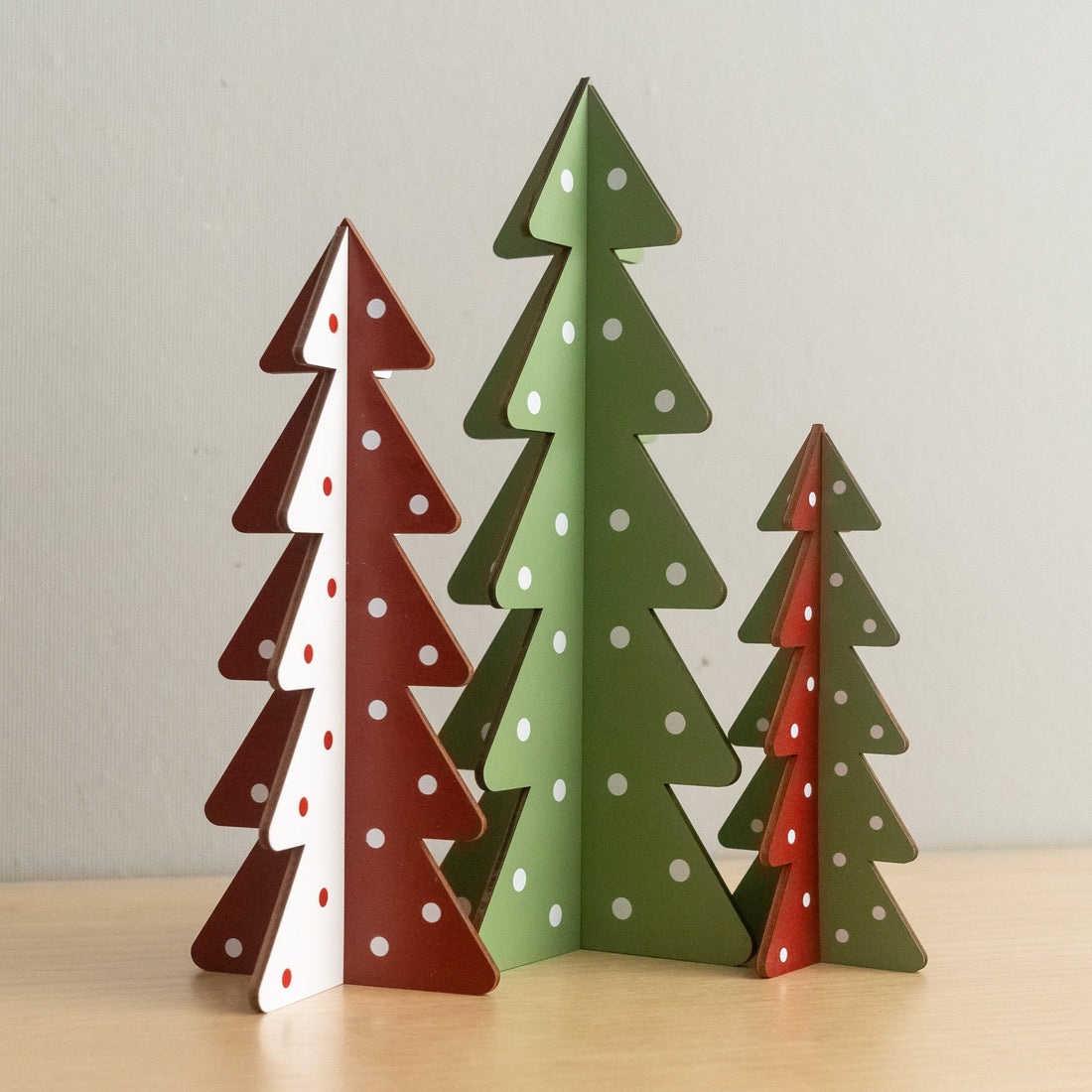 Decorative Wooden Christmas Tree Wood for Tabletop Christmas Decor D47