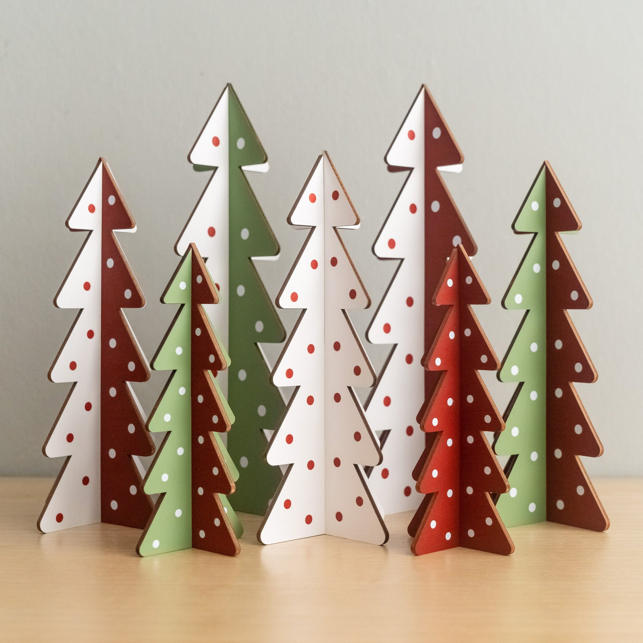 Decorative Wooden Christmas Tree for Christmas Table Decor and Rustic Style D47
