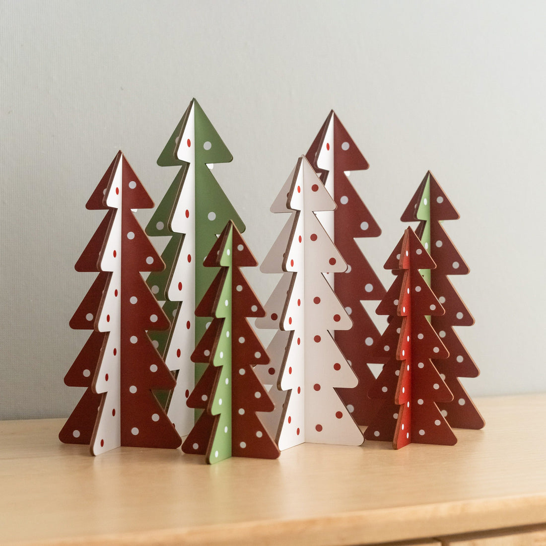 Decorative Wooden Christmas Tree for Christmas Table Decor and Rustic Style D47