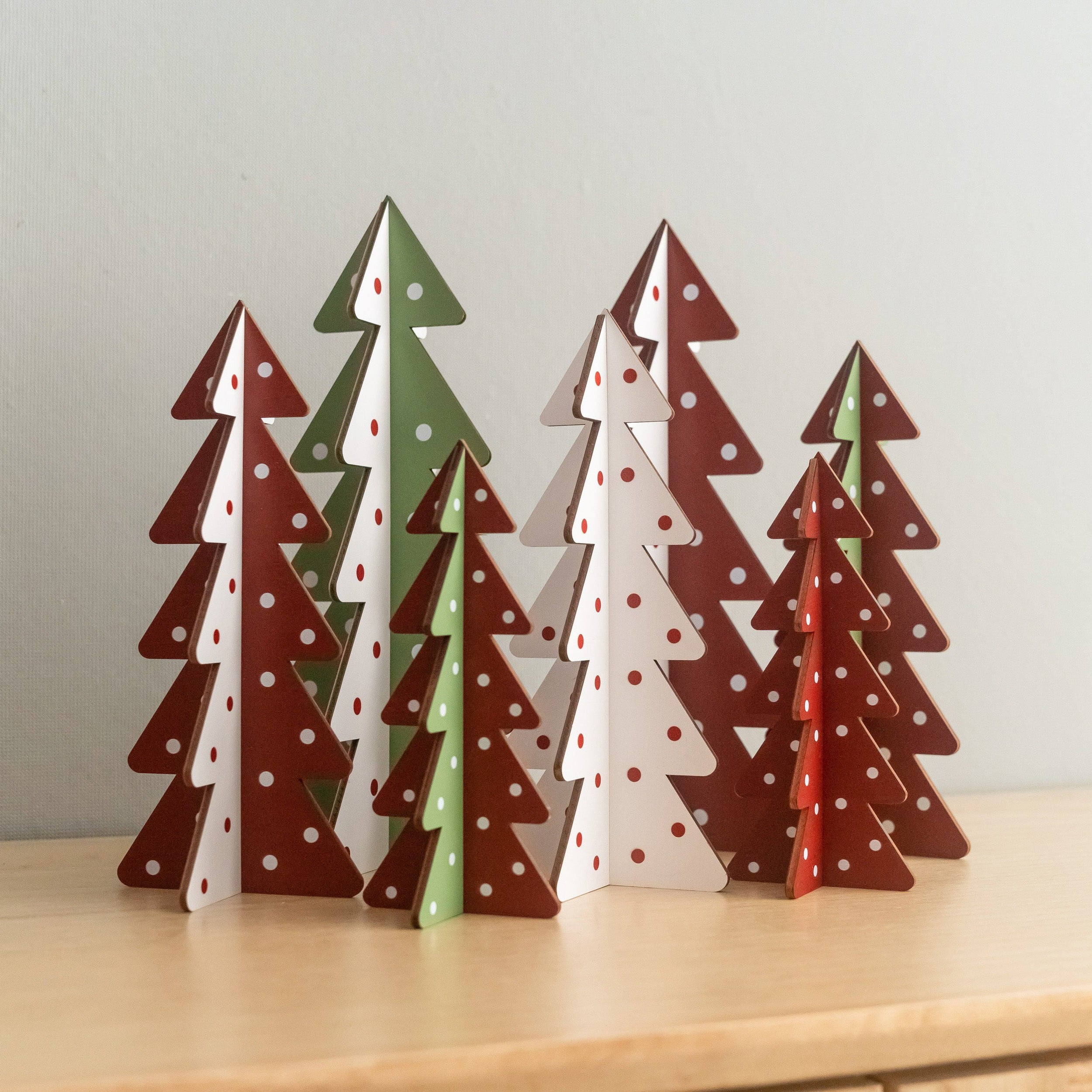 Decorative Wooden Christmas Tree for Christmas Table Decor and Rustic Style D47