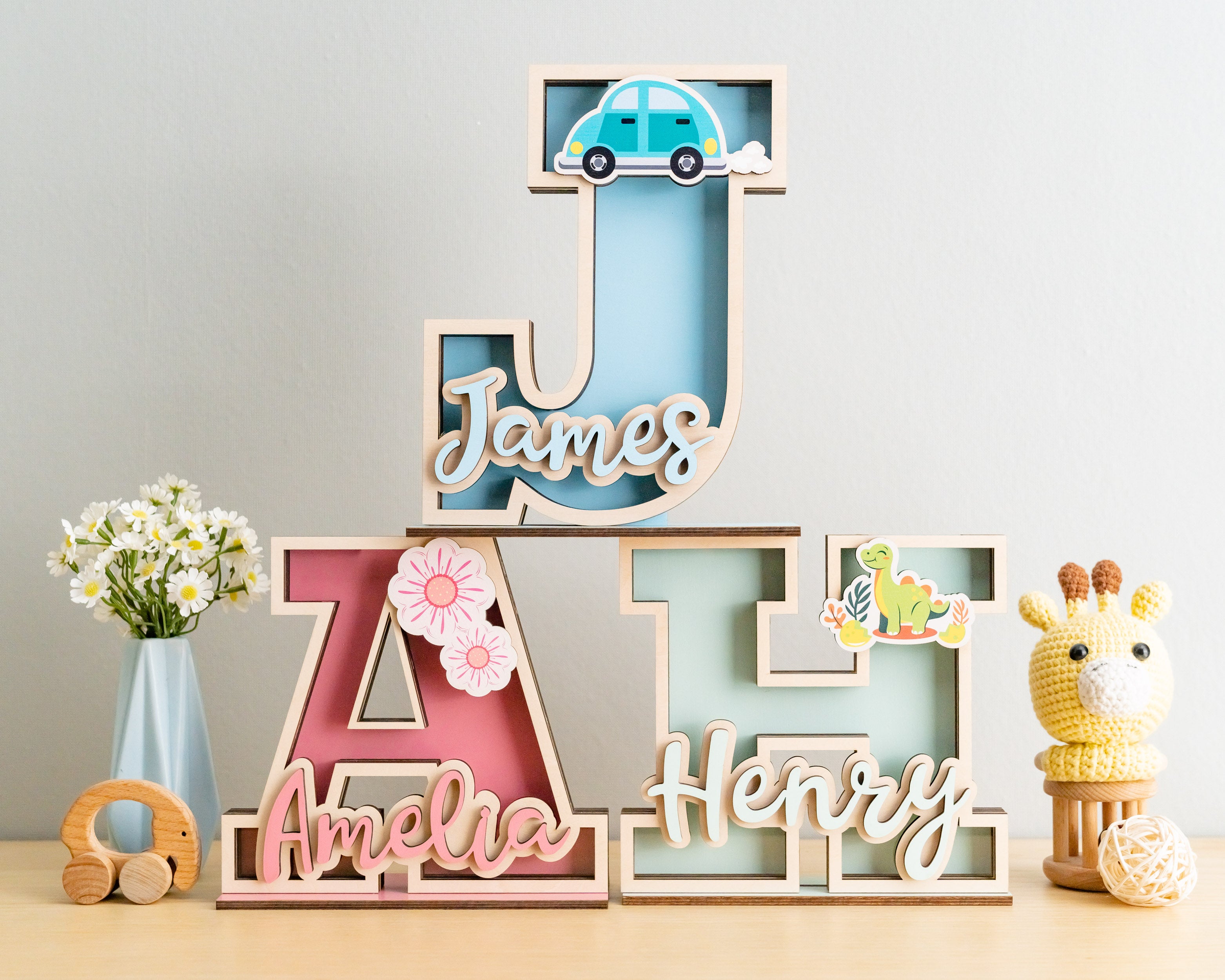 Baby Alphabet Letter Bank for Chic Nursery Money Storage