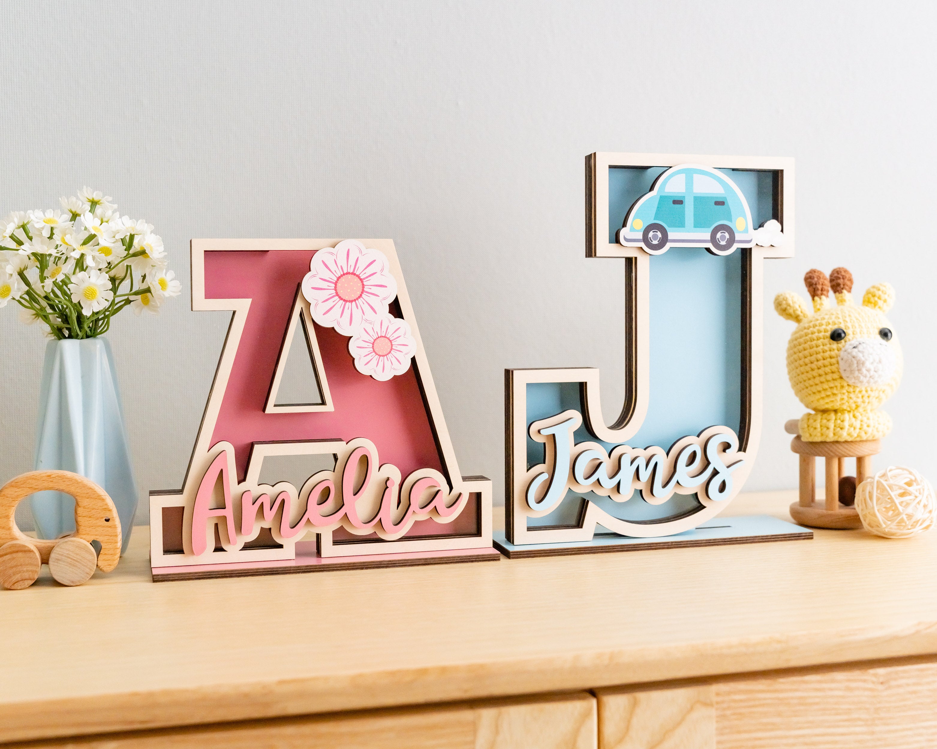 Baby Letter Bank For Stylish Nursery Money Storage