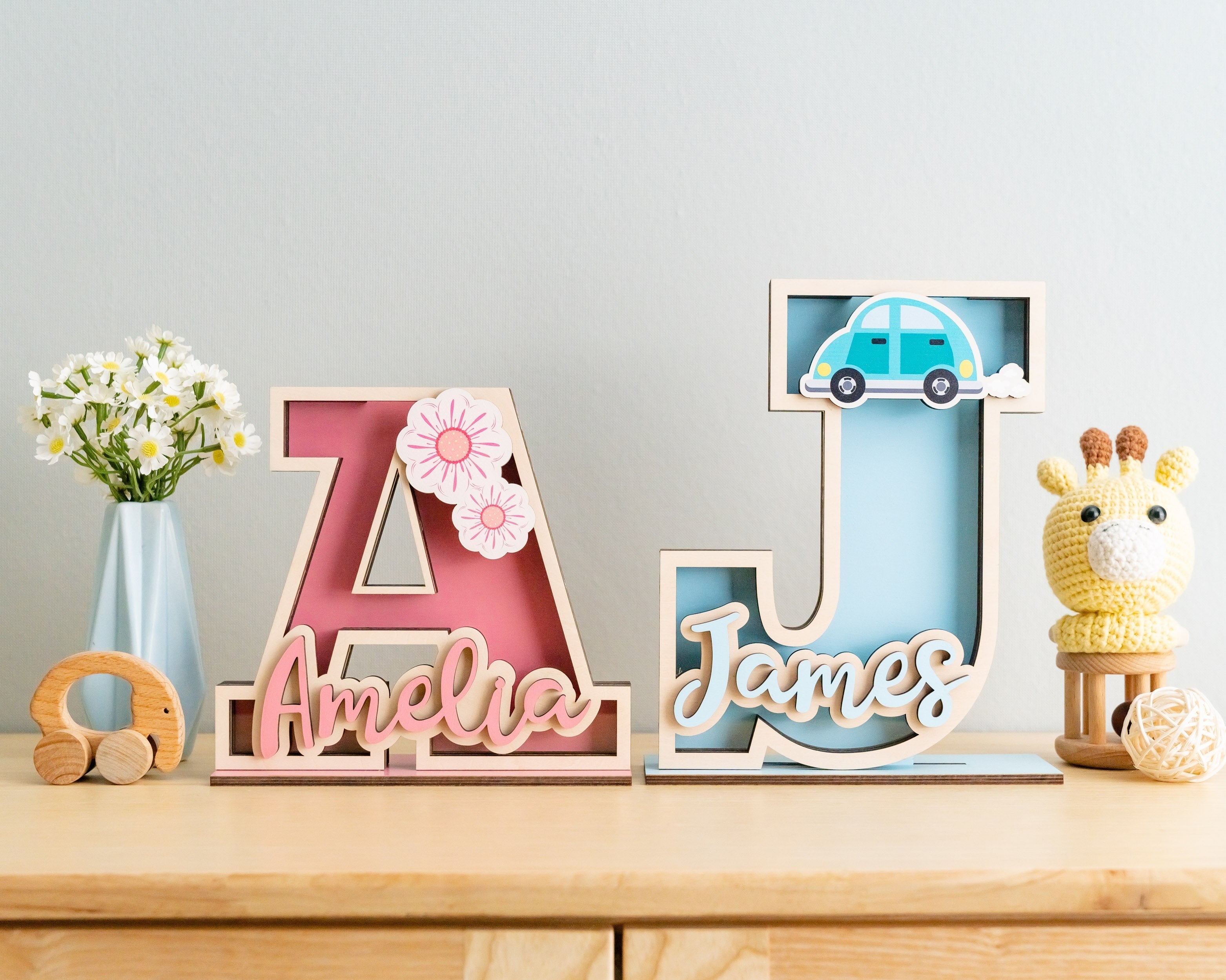 Baby Letter Bank For Stylish Nursery Money Storage