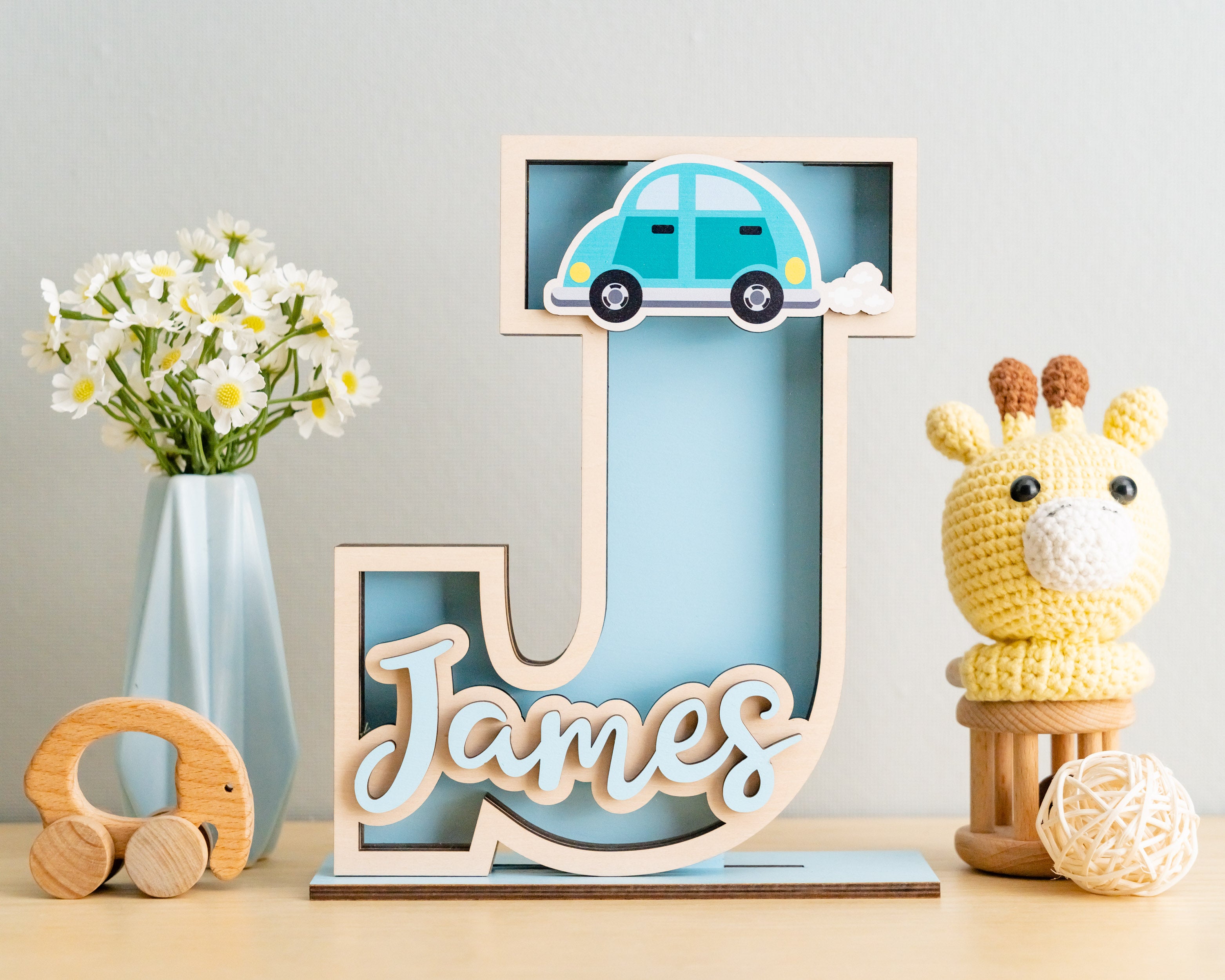 Baby Letter Bank For Stylish Nursery Money Storage