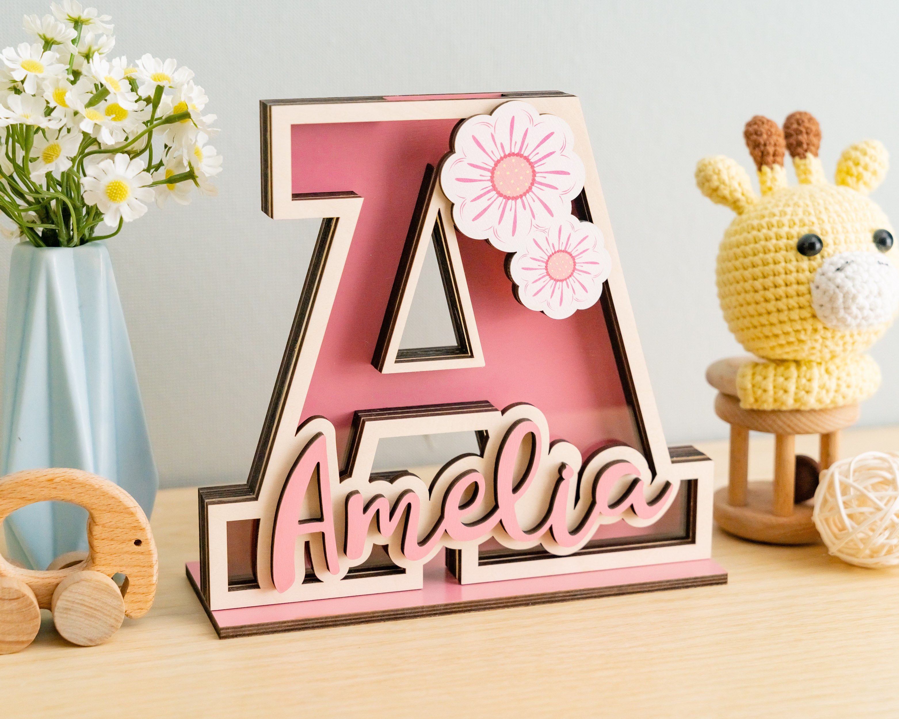 Baby Alphabet Letter Bank for Chic Nursery Money Storage