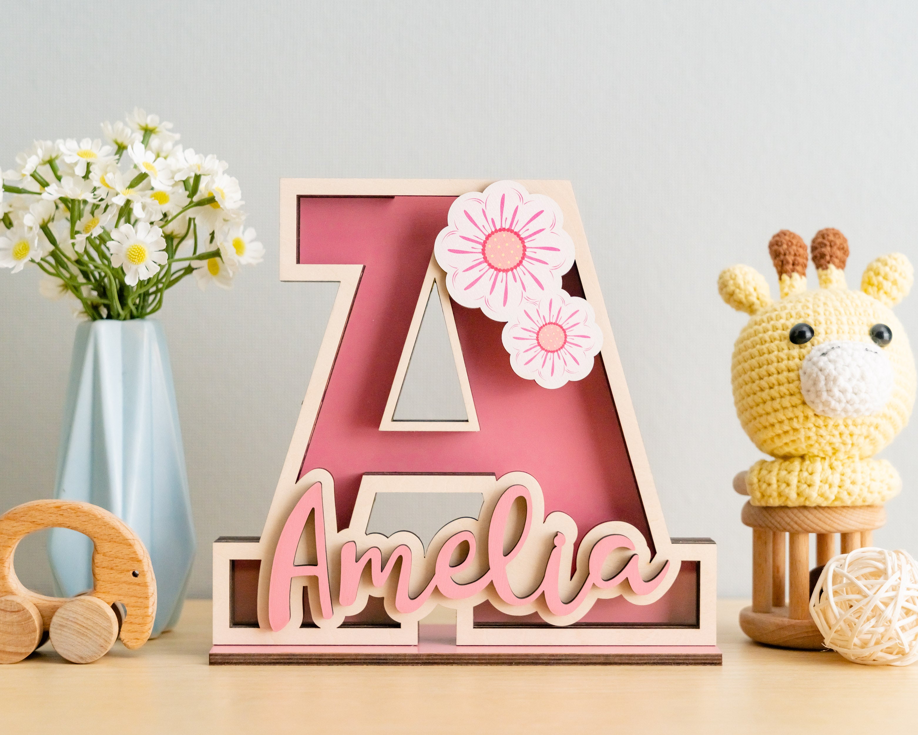 Baby Alphabet Letter Bank for Chic Nursery Money Storage