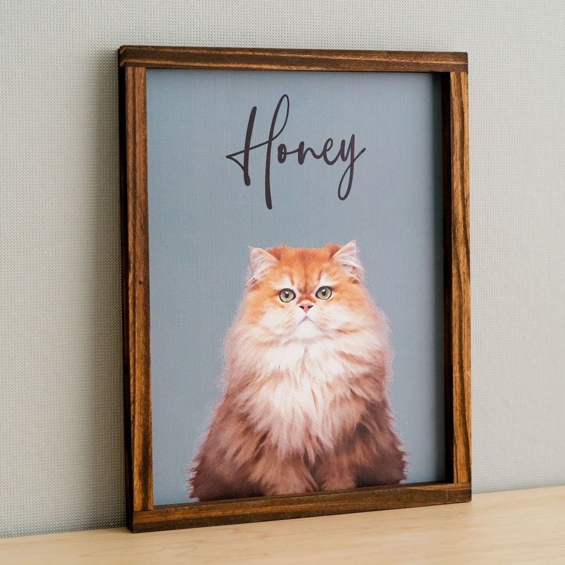 Personalized Pet Sign Wood for Pet Photo Frame and Home Decor R18