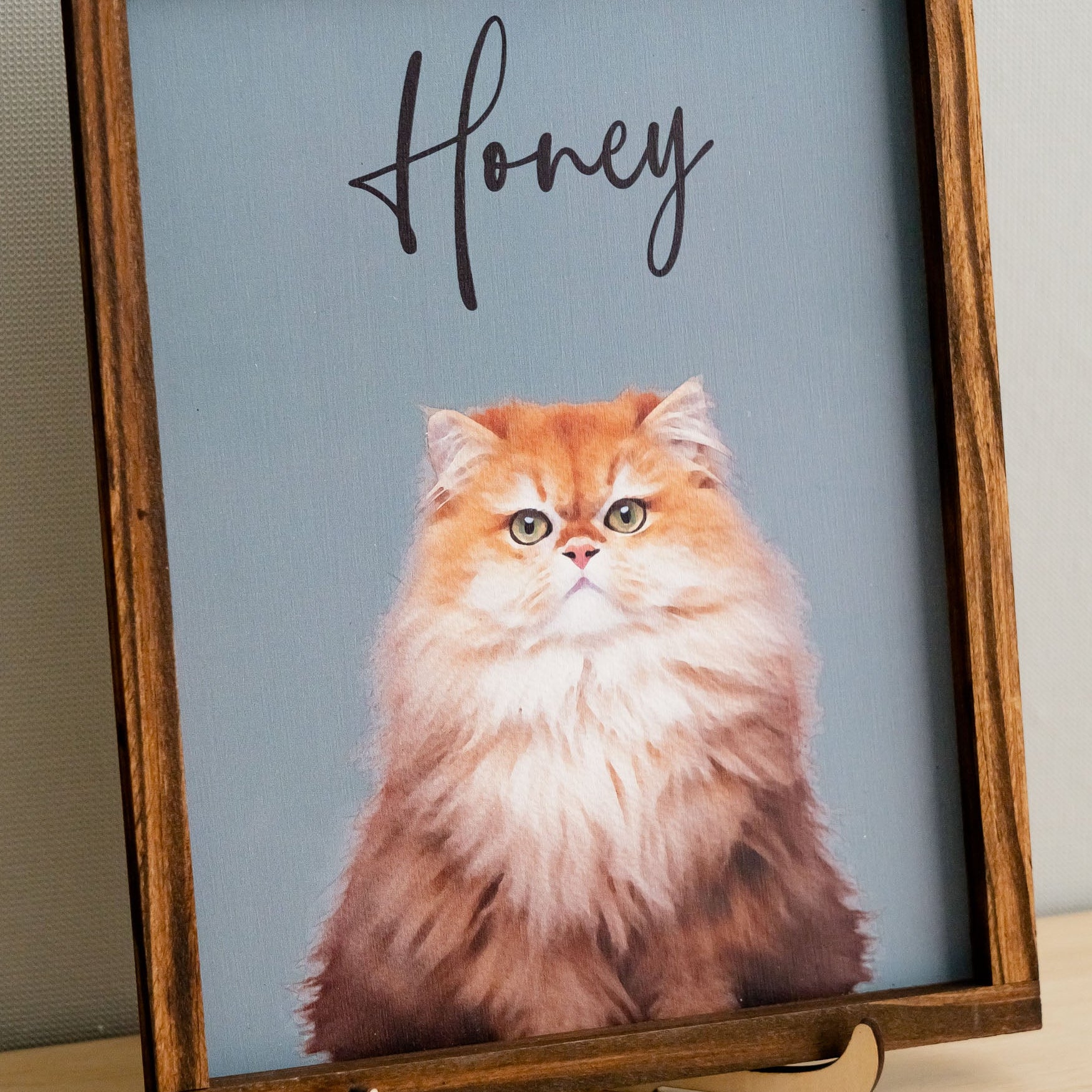 Personalized Pet Sign Wood for Pet Photo Frame and Home Decor R18