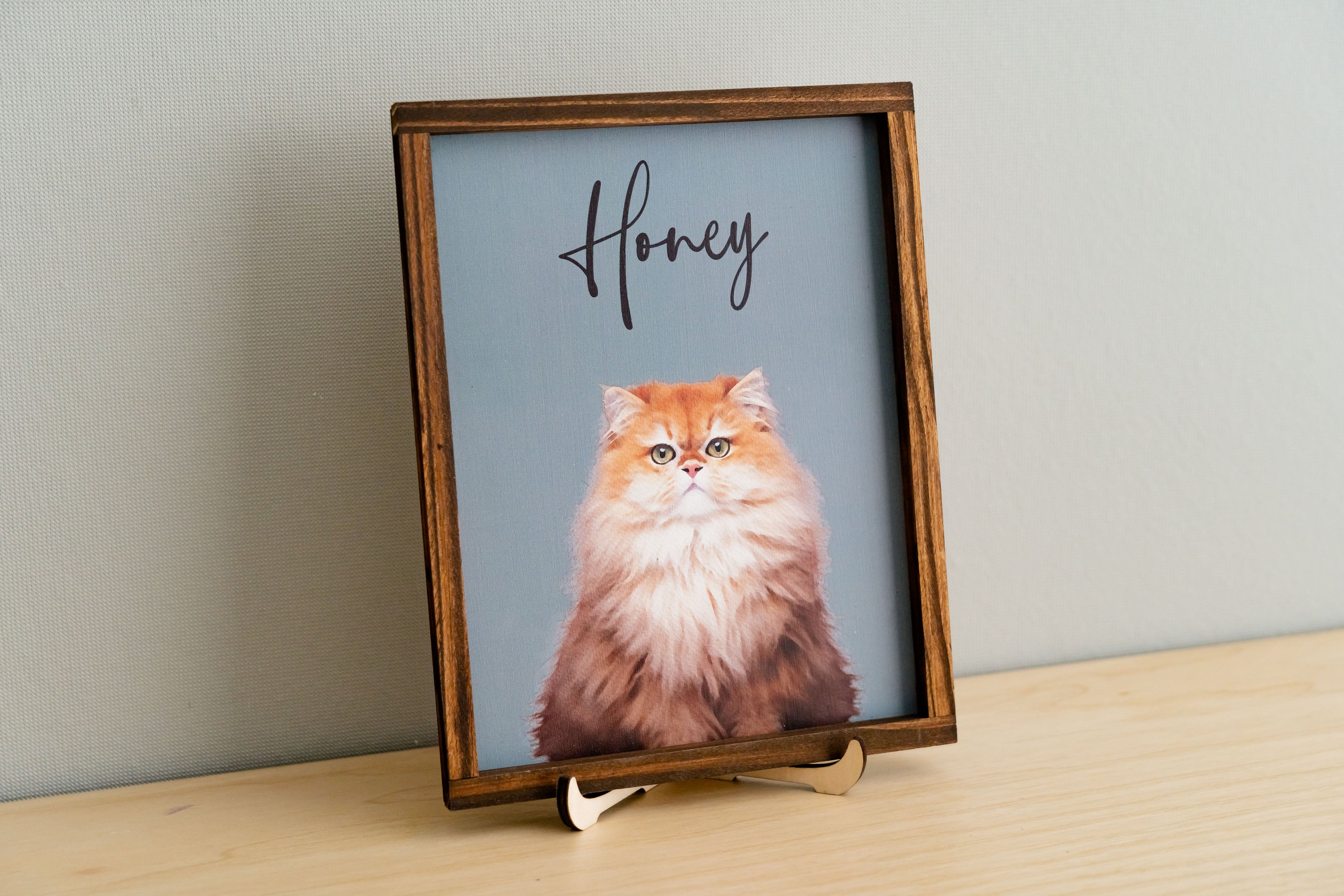 Boho and Modern Pet Memorial Frame For Elegant Tabletop Decor