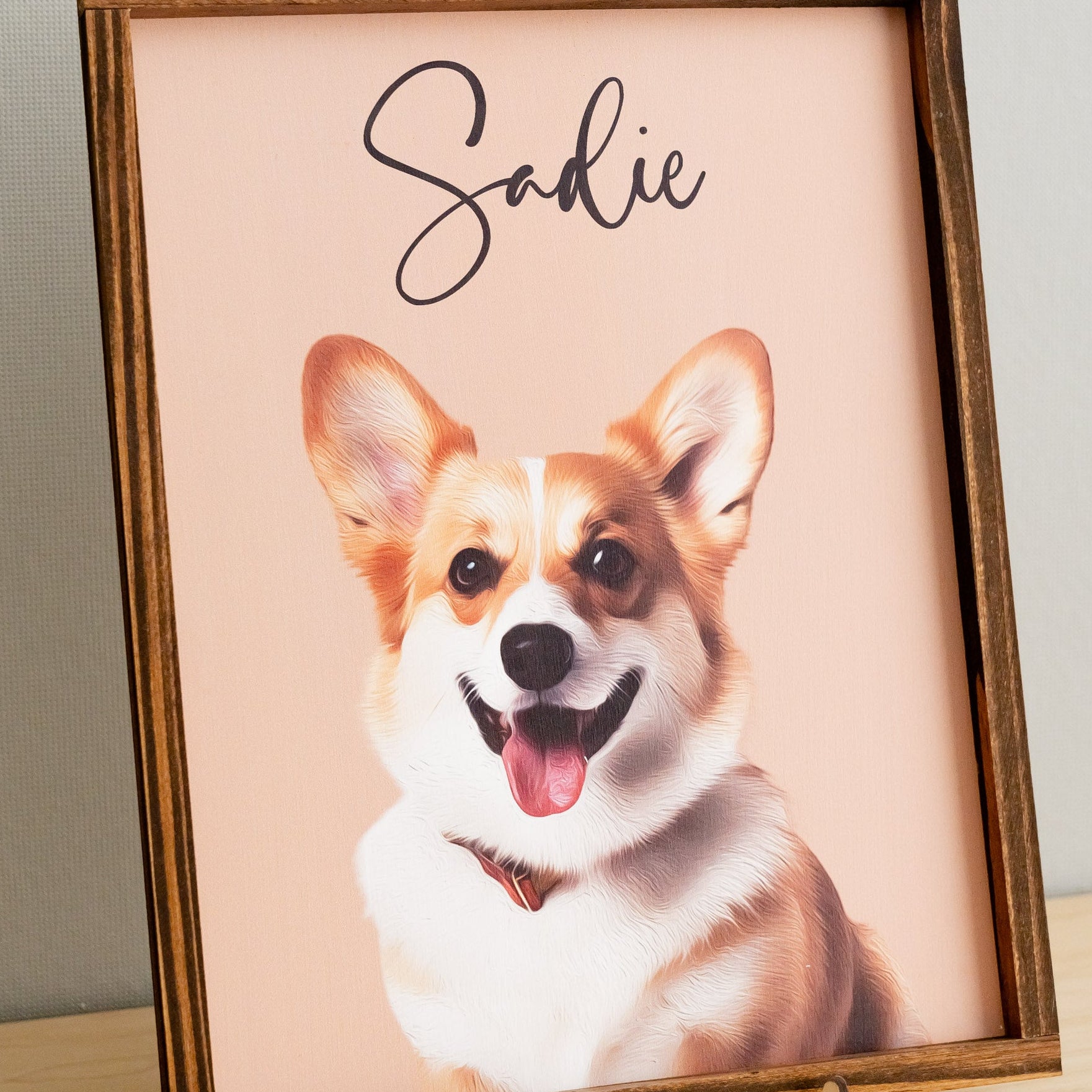 Boho Chic Pet Memorial Frame for Stylish Tabletop Decor R18