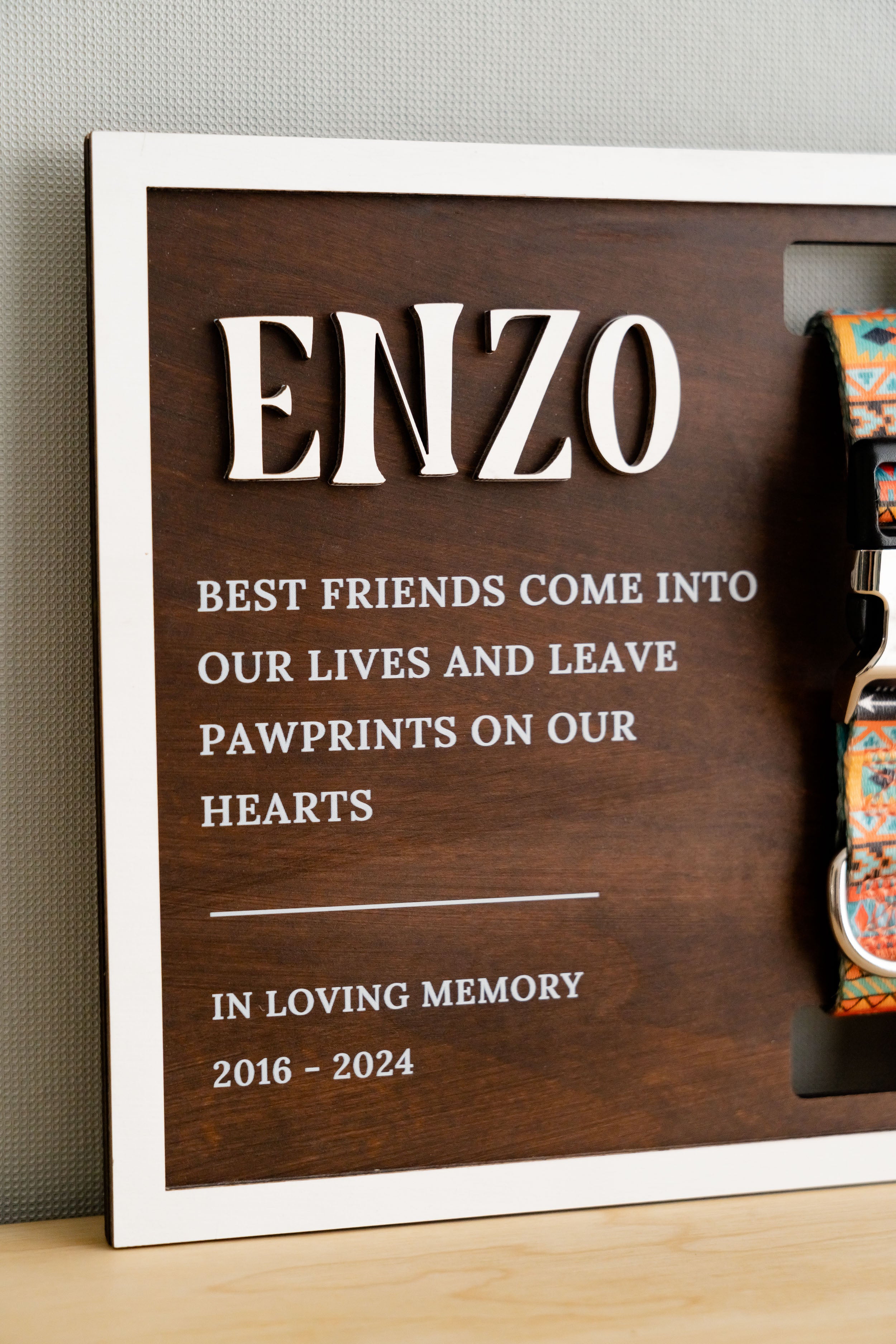 Personalized Pet Memorial Sign wood for pet loss gift and photo keepsake R19