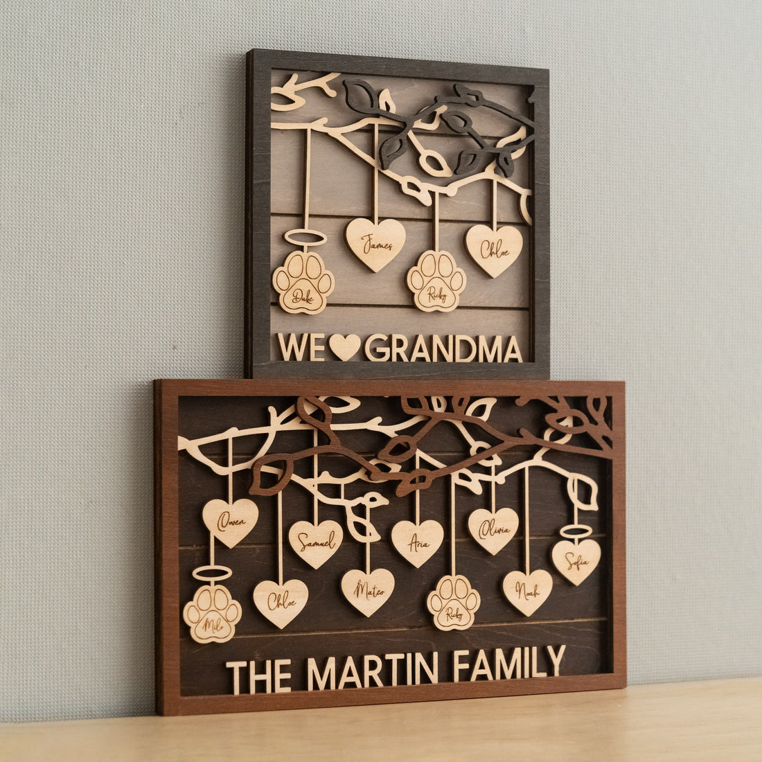 Family Tree Wooden Plaque family tree decor for personalized family decor E24