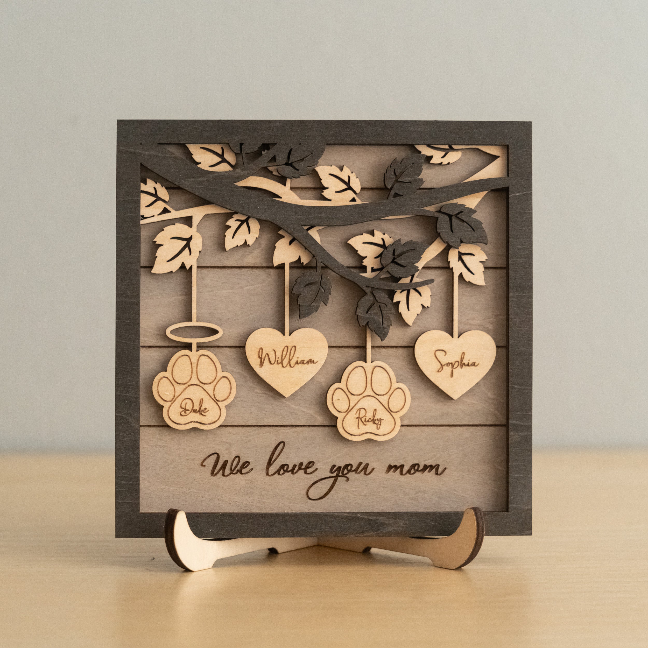 Family Tree Wooden Plaque Wood for Family Tree Decor and Gifts E25