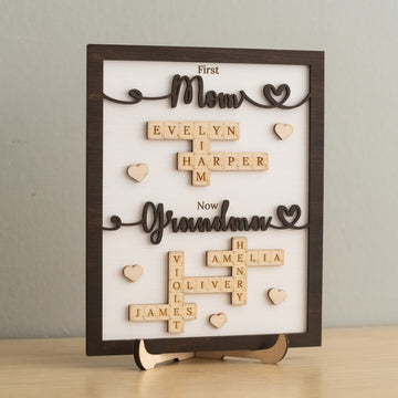Mom Grandma Wooden Name Sign Wood for Mothers Day Gift D48