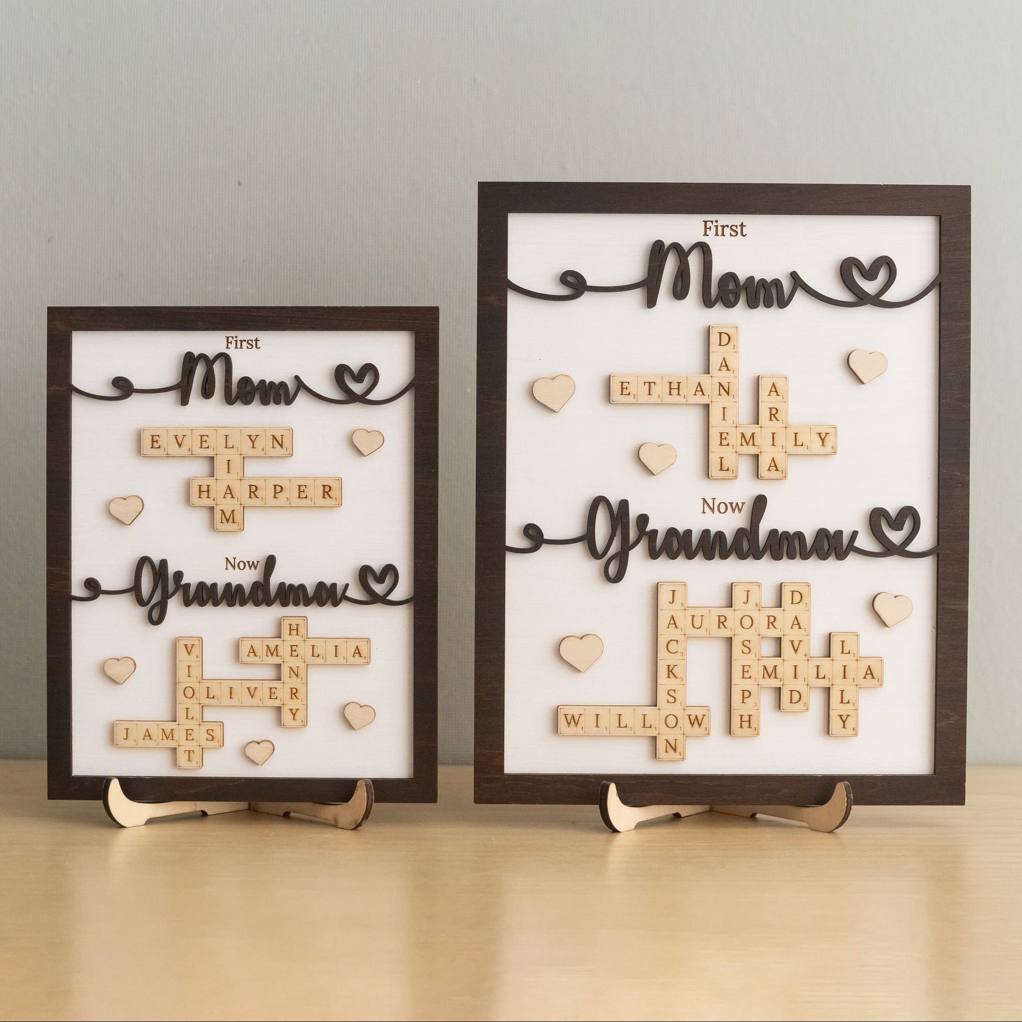 Mom Grandma Wooden Name Sign Wood for Gift for Grandma D48