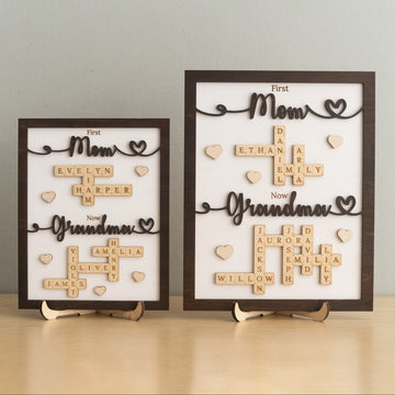 Mom Grandma Wooden Name Sign Wood for Gift for Mom D48
