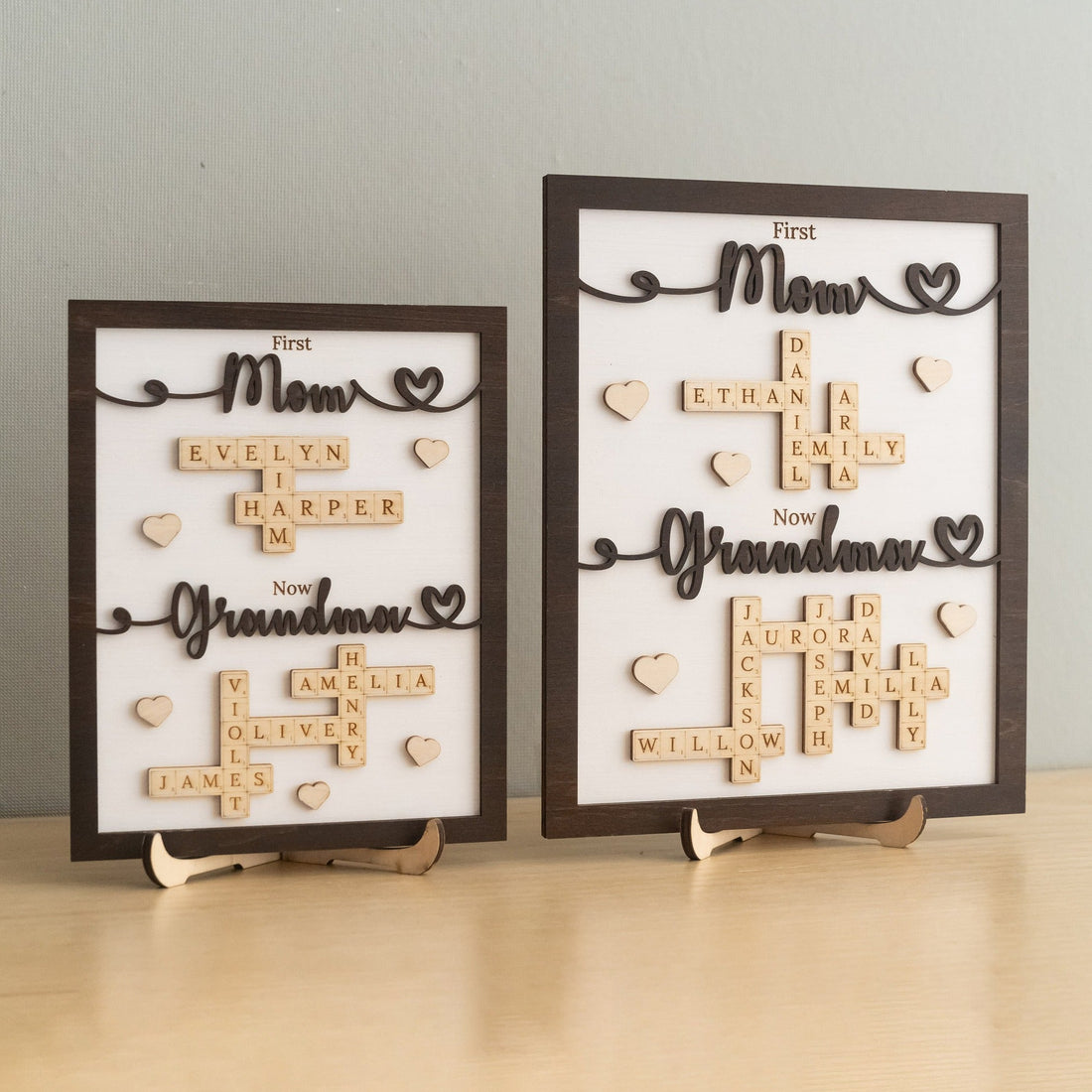 Mom Grandma Wooden Name Sign Wood for Gift for Mom D48