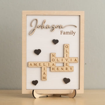 Family Name Wood Sign Gift Wood for Gift for Mom D50