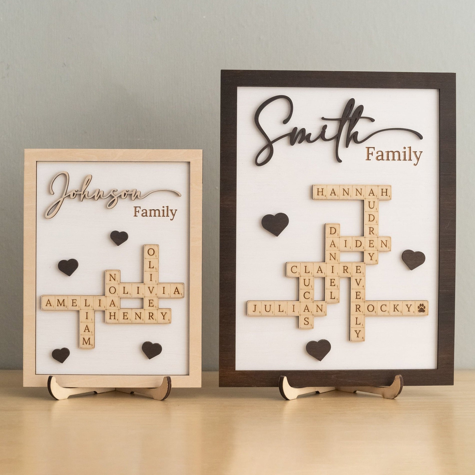 Family Name Wood Sign Gift Wood for Gift for Mom D50